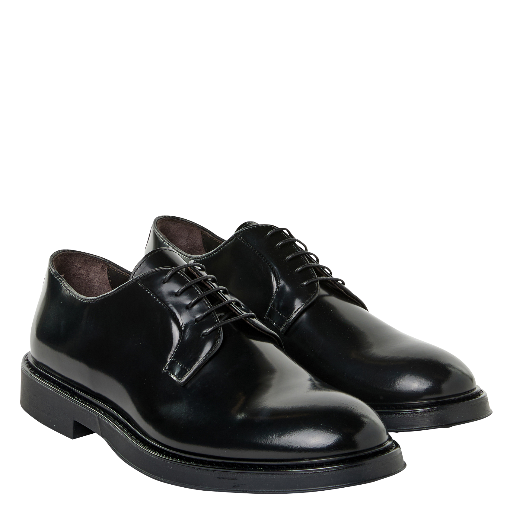 Leather Derby shoes SAISON 1865 Black