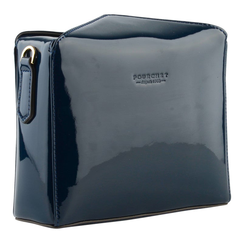 Shoulder bag - synthetic and leather POURCHET Blue