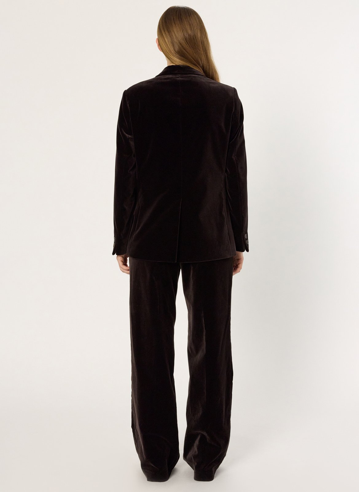 Veste col tailleur en coton mélangé GERARD DAREL Marron