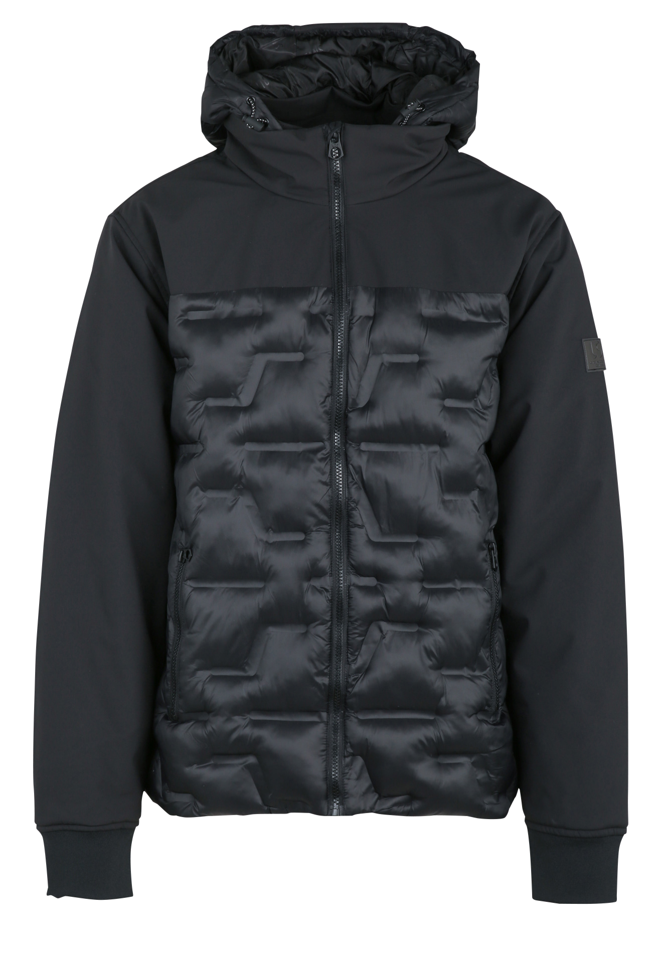 Piumino dritto a collo alto LE TEMPS DES CERISES Nero