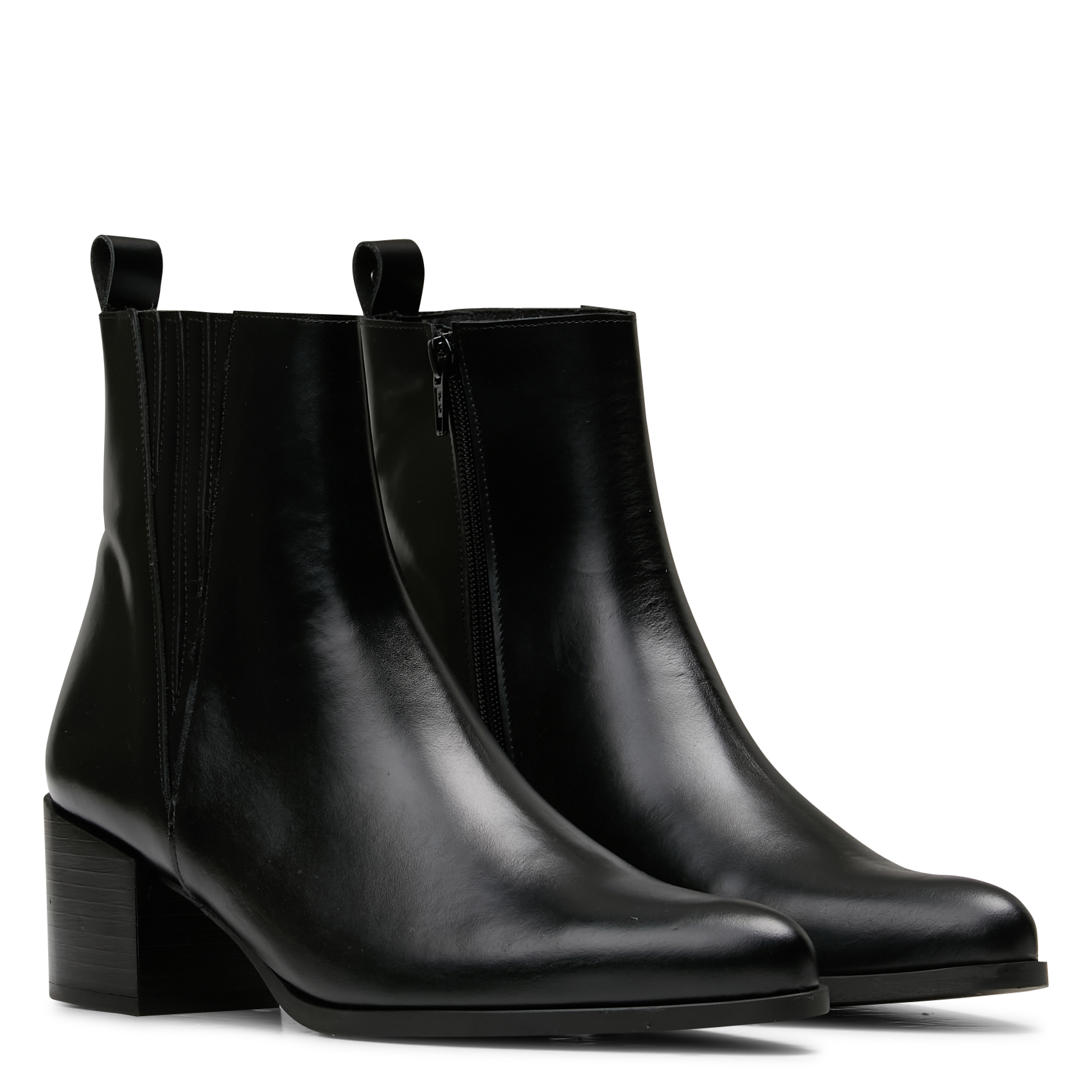 Bottines en cuir ONE STEP Noir