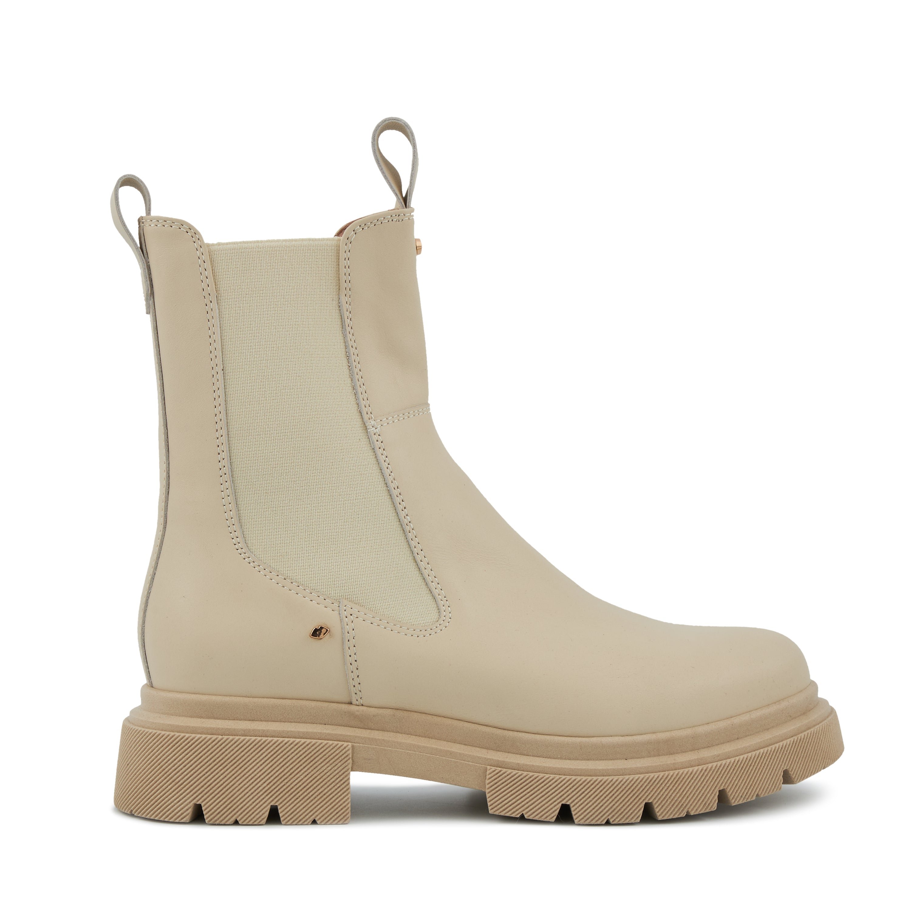 Leather Patti BONS BAISERS PARIS Beige