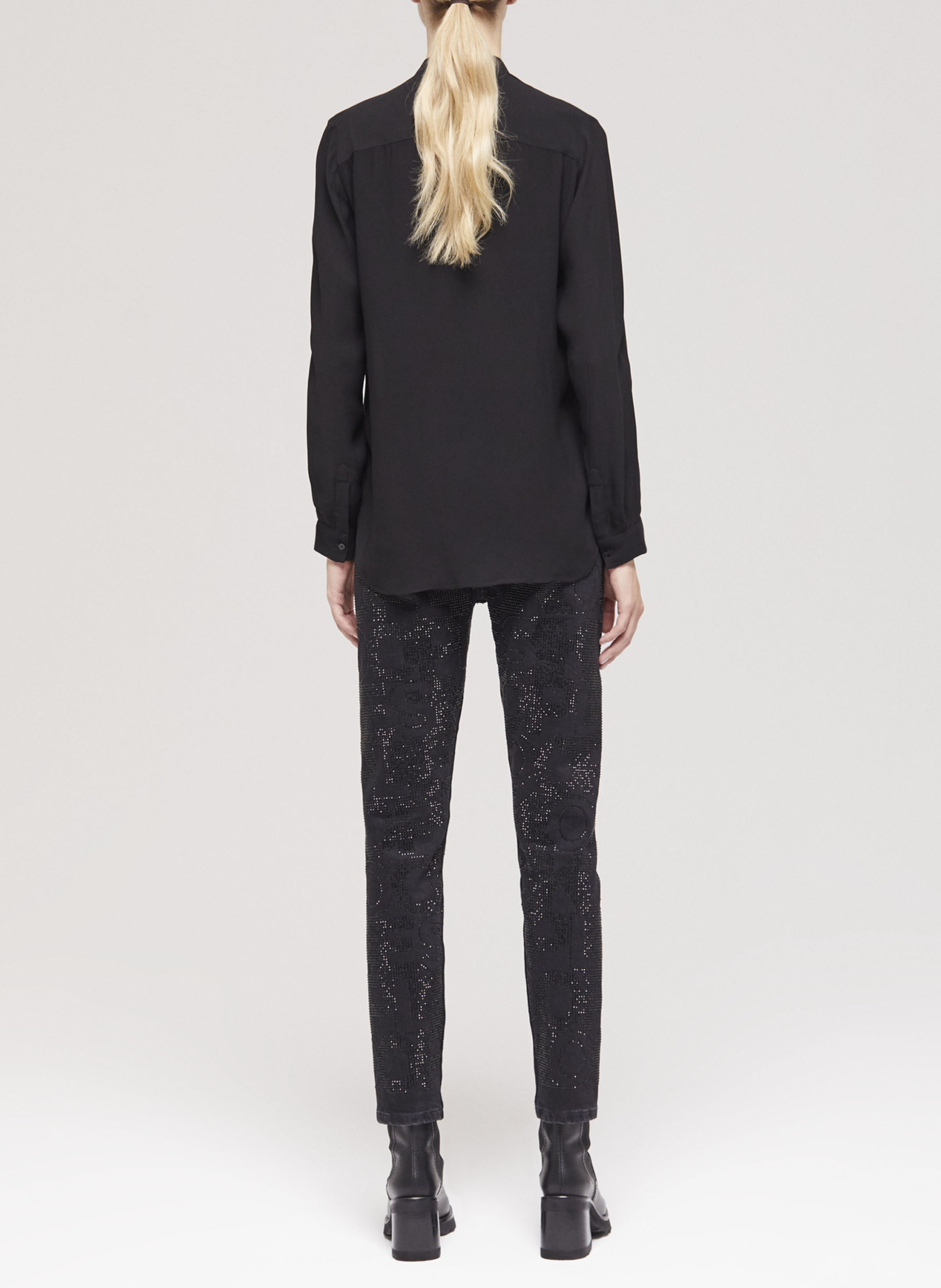 Chemise fluide en viscose THE KOOPLES Noir