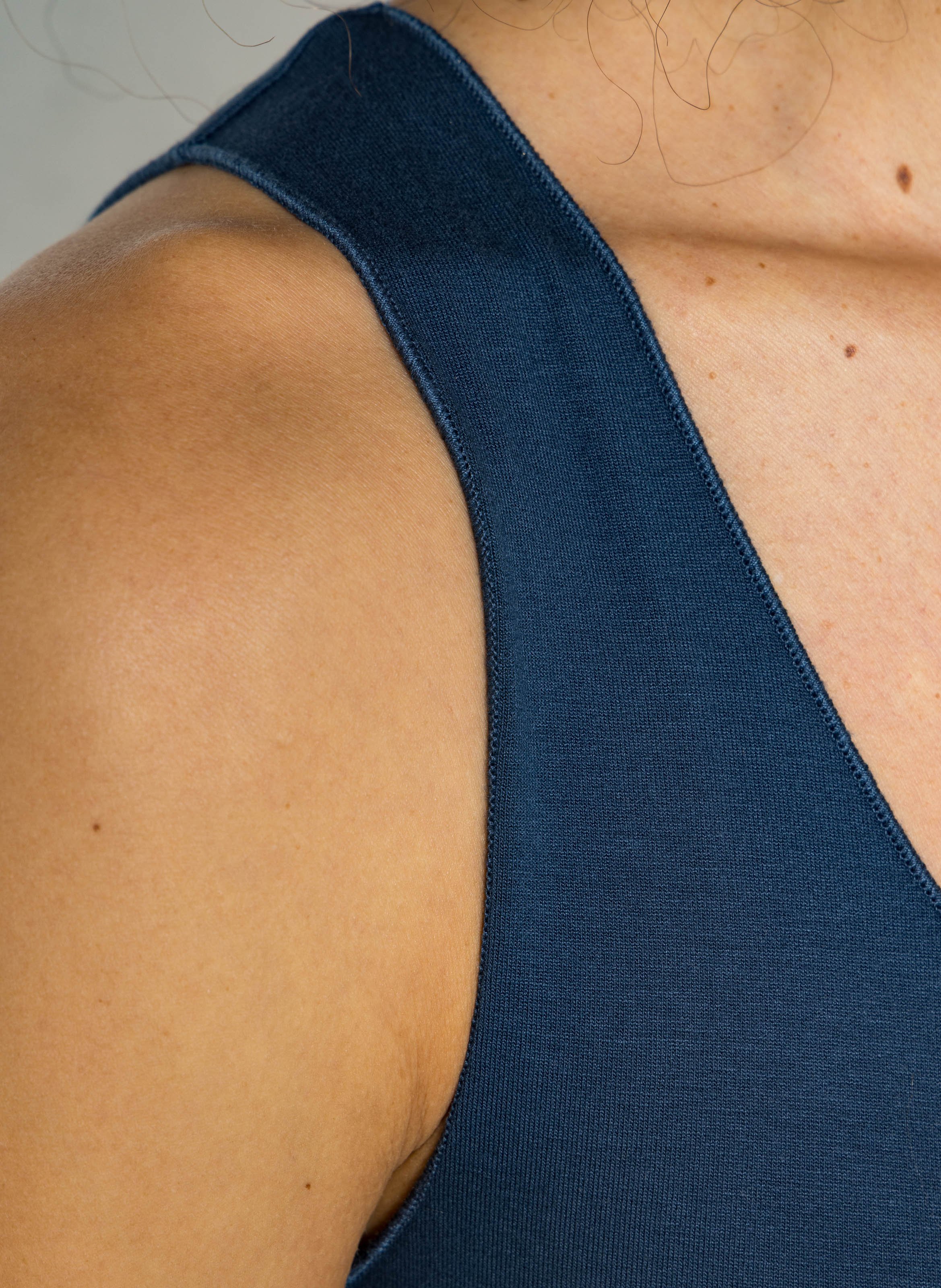 Gerades Tanktop MAJESTIC FILATURES Blau