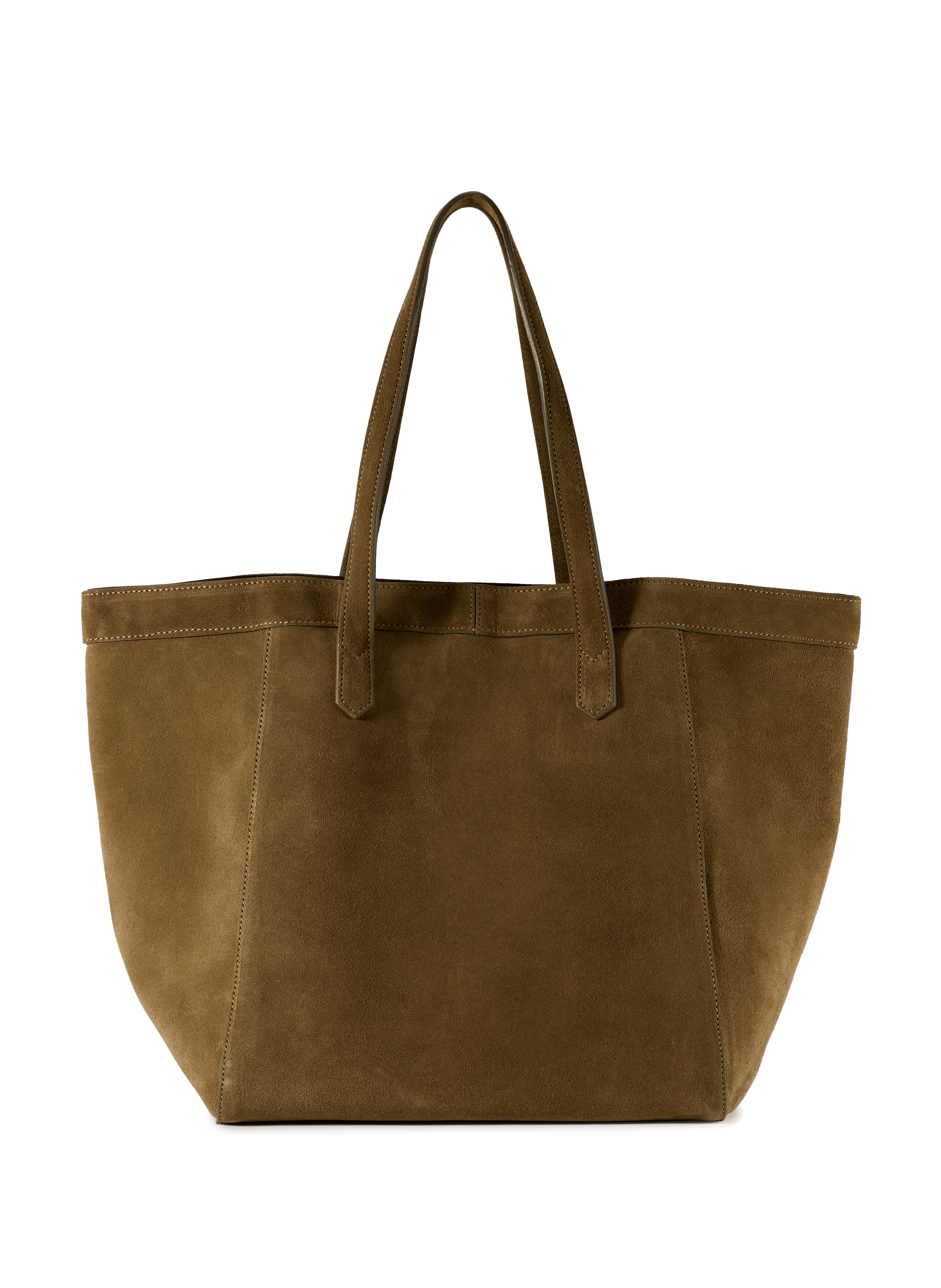 Sac cabas en cuir velours SAISON 1865 Caqui