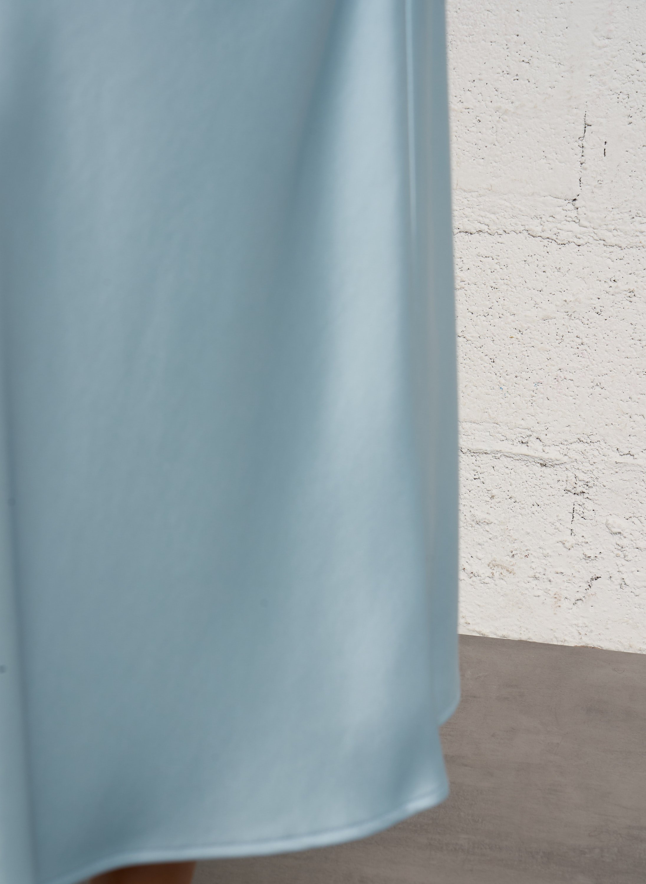 Kurzer, satinierter Rock IMPERIAL Blau