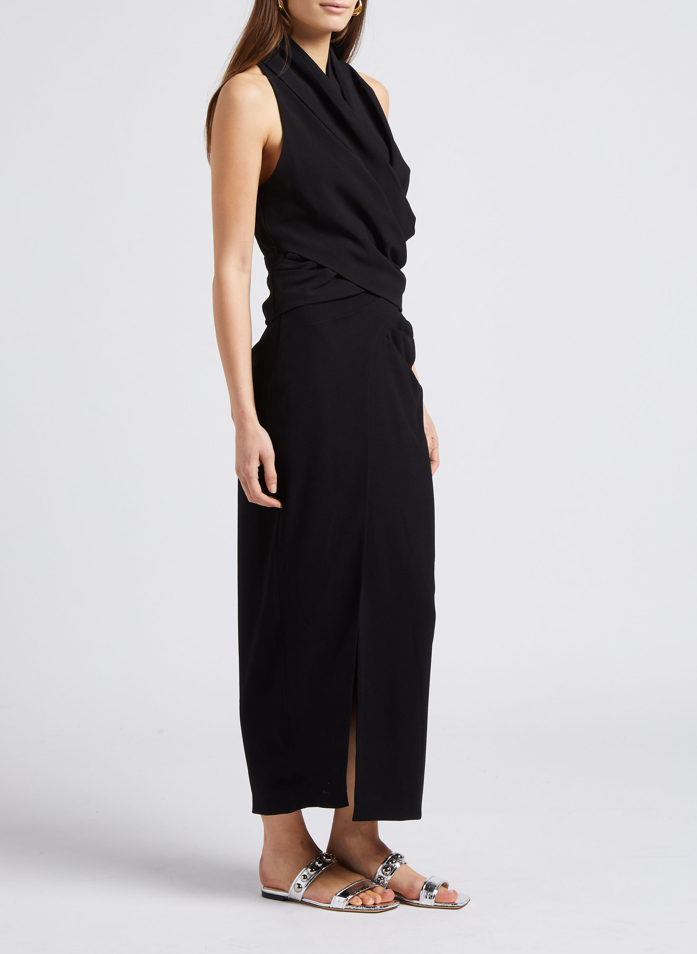 Jupe longue crayon fendue  IRO Noir