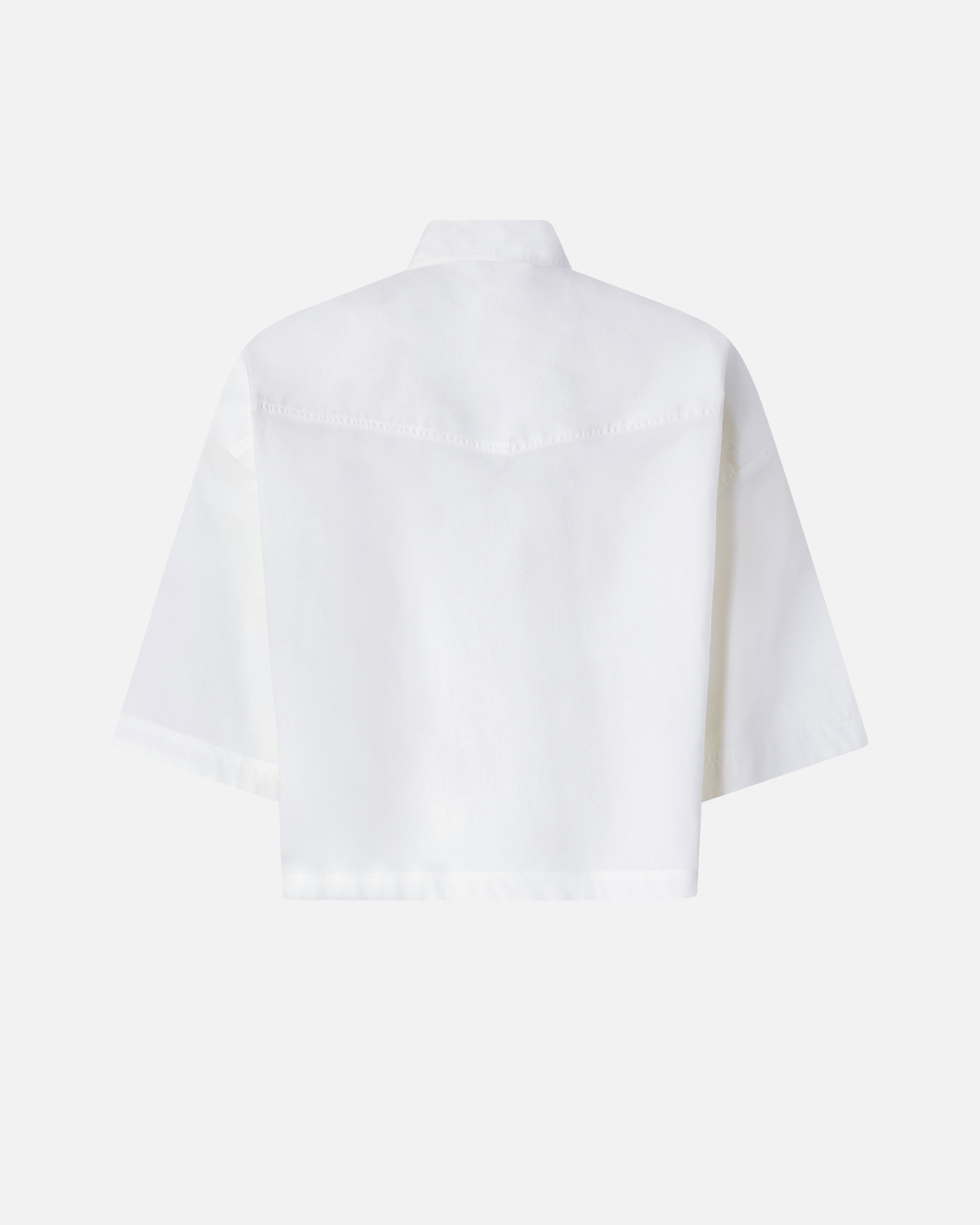 Chemise cropped avec détails métalliques PINKO Blanc