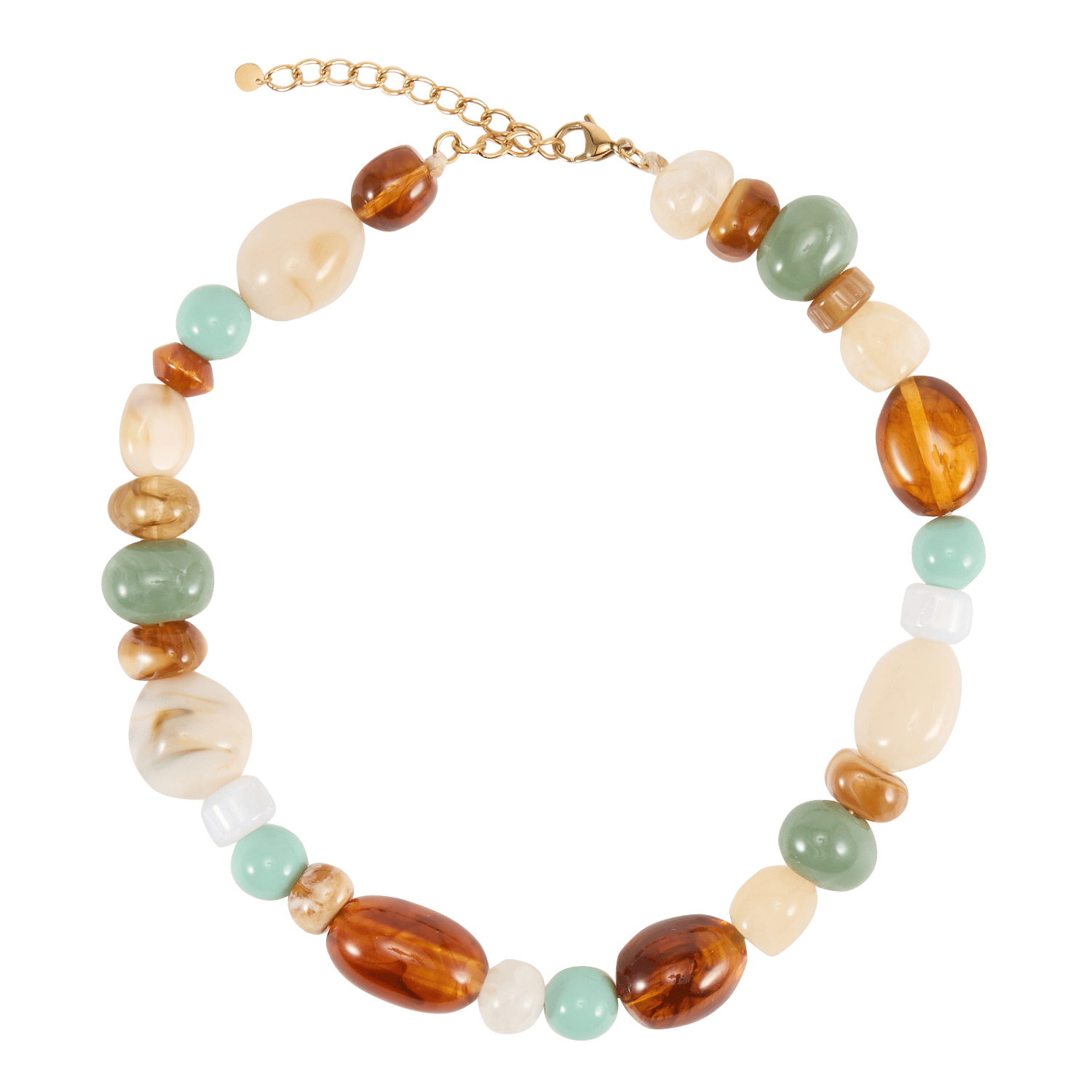 Perlenharzkette AU PRINTEMPS PARIS Blau