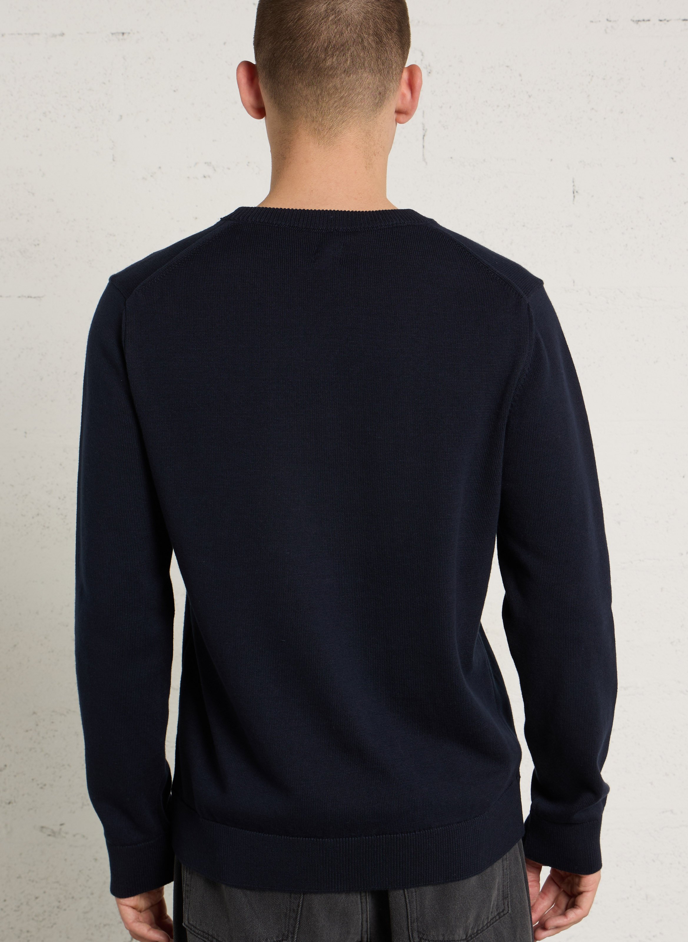 Oversized cotton sweater AU PRINTEMPS PARIS Blue