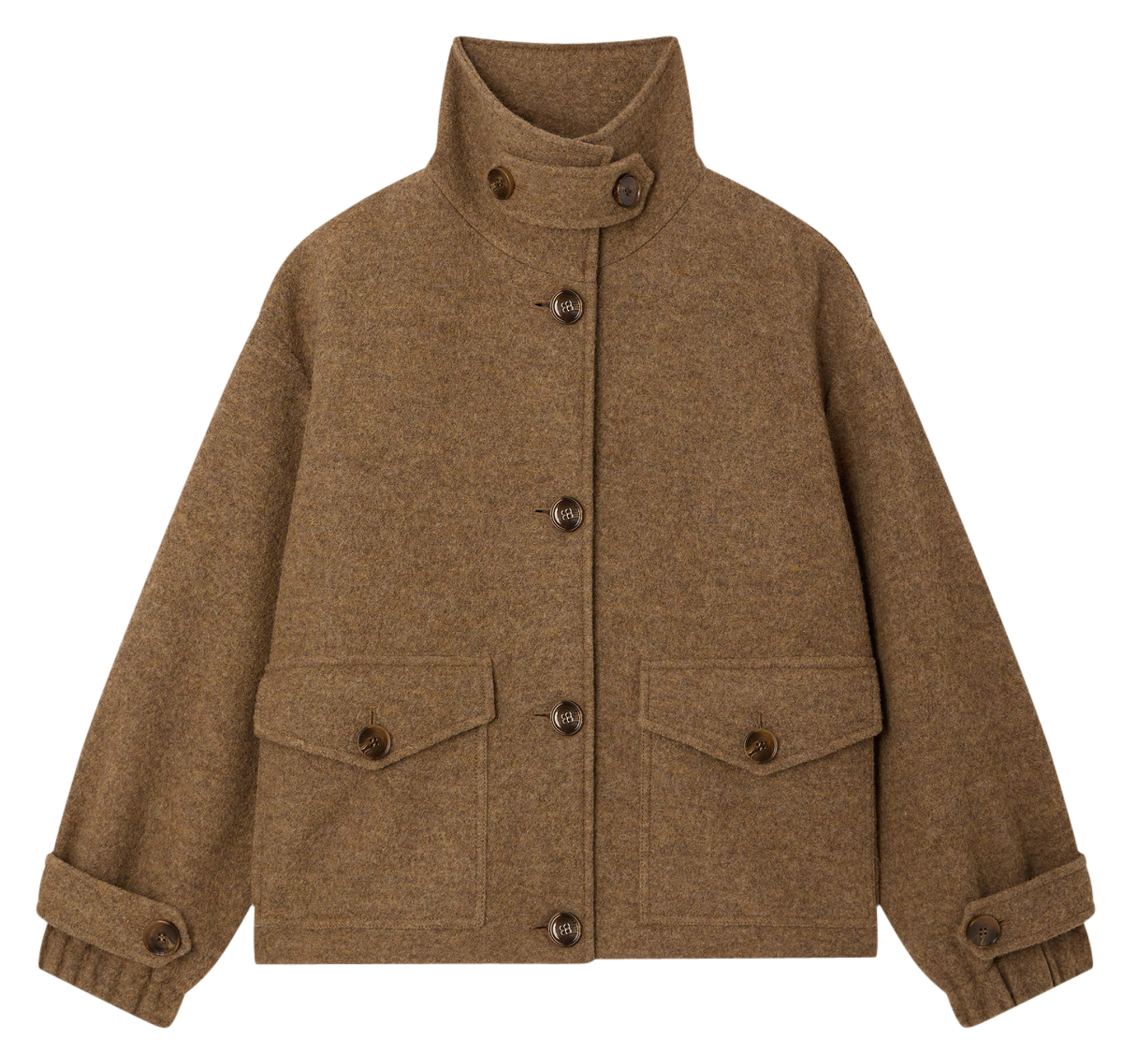 Plain oversized wool coat SESSUN Beige