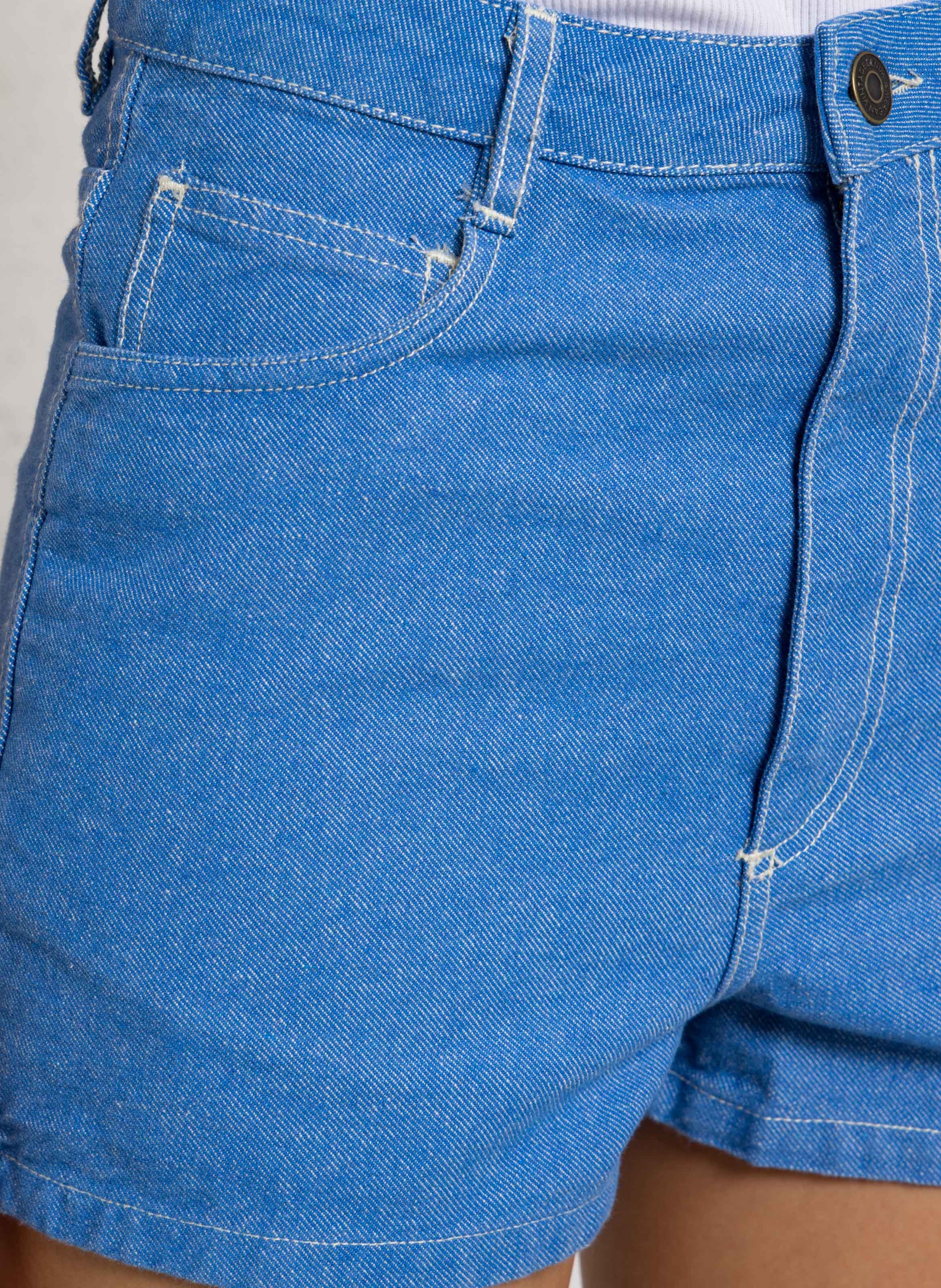 Korte nauwsluitende effen jurk AMERICAN VINTAGE Blauw