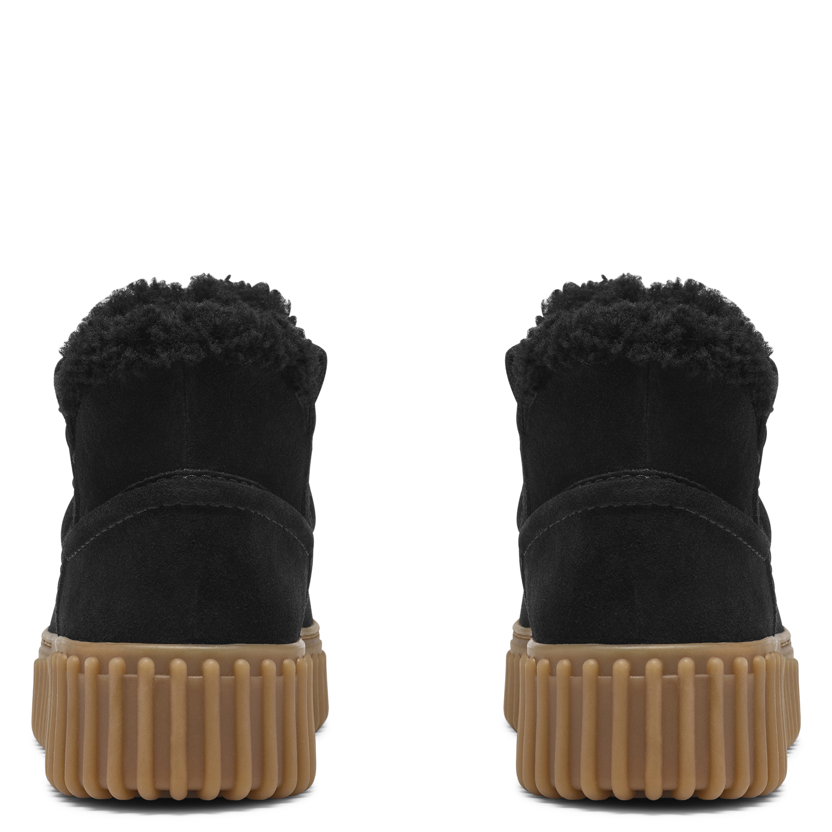 Leren enkellaarzen Classis II Short CLARKS Zwart