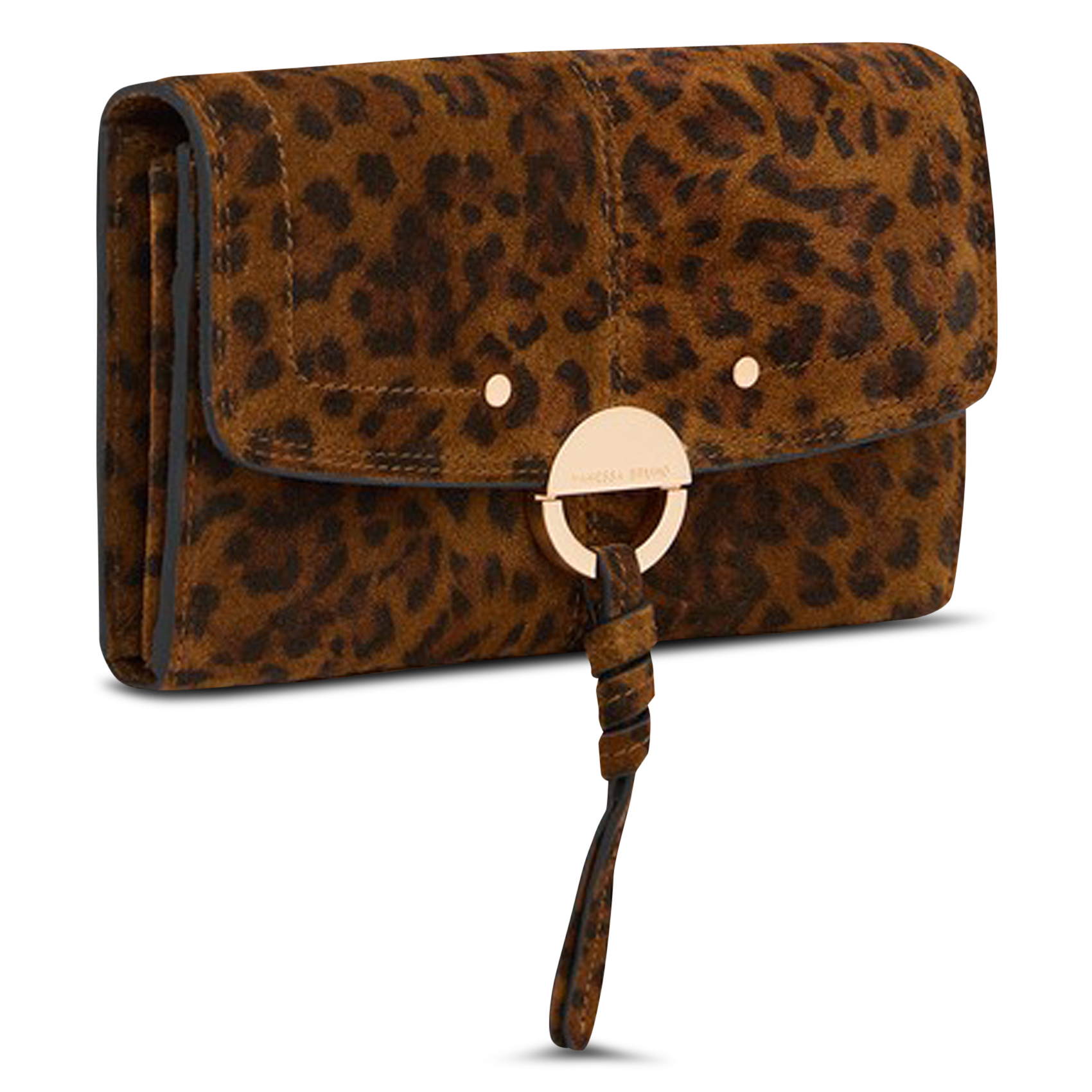 Portefeuille en cuir VANESSA BRUNO Marron