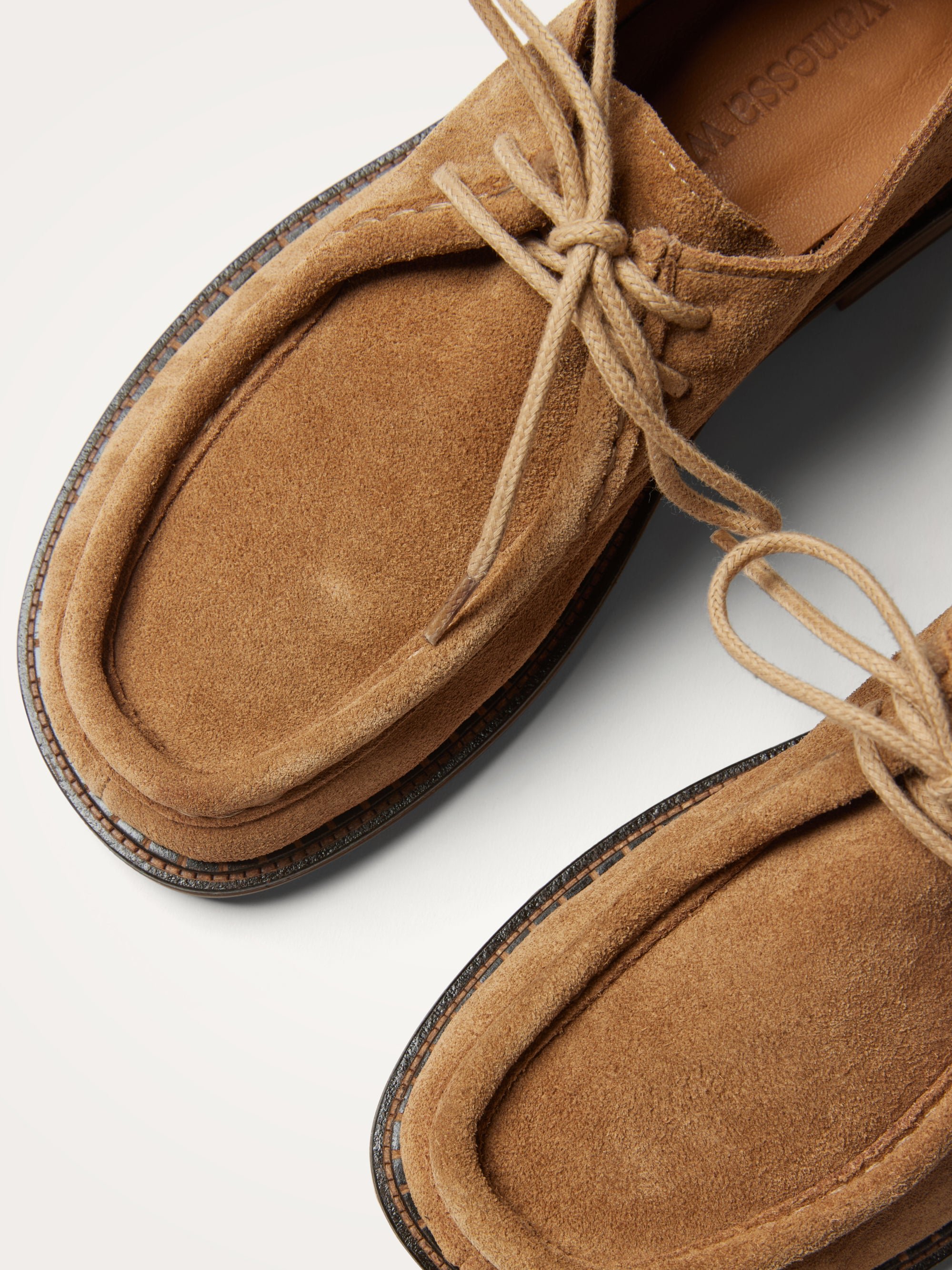 Derbies with flat heel and round toe VANESSA WU Beige