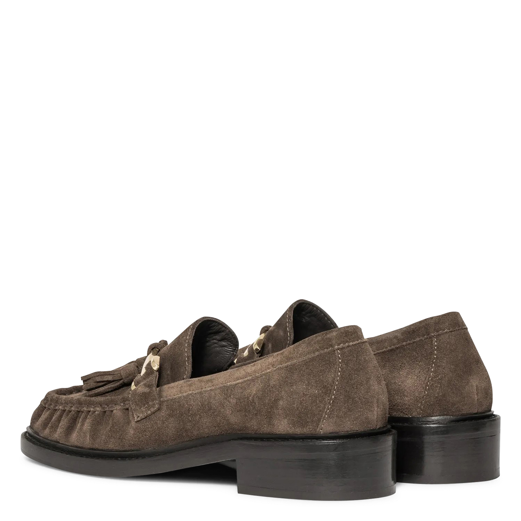 Leather loafers BOCAGE Green