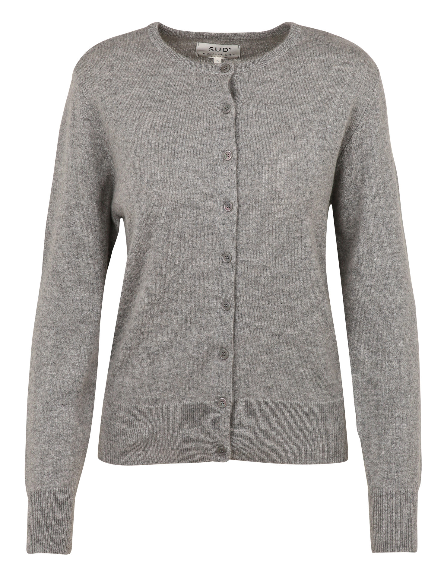 Gilet droit col rond en cachemire SUD EXPRESS