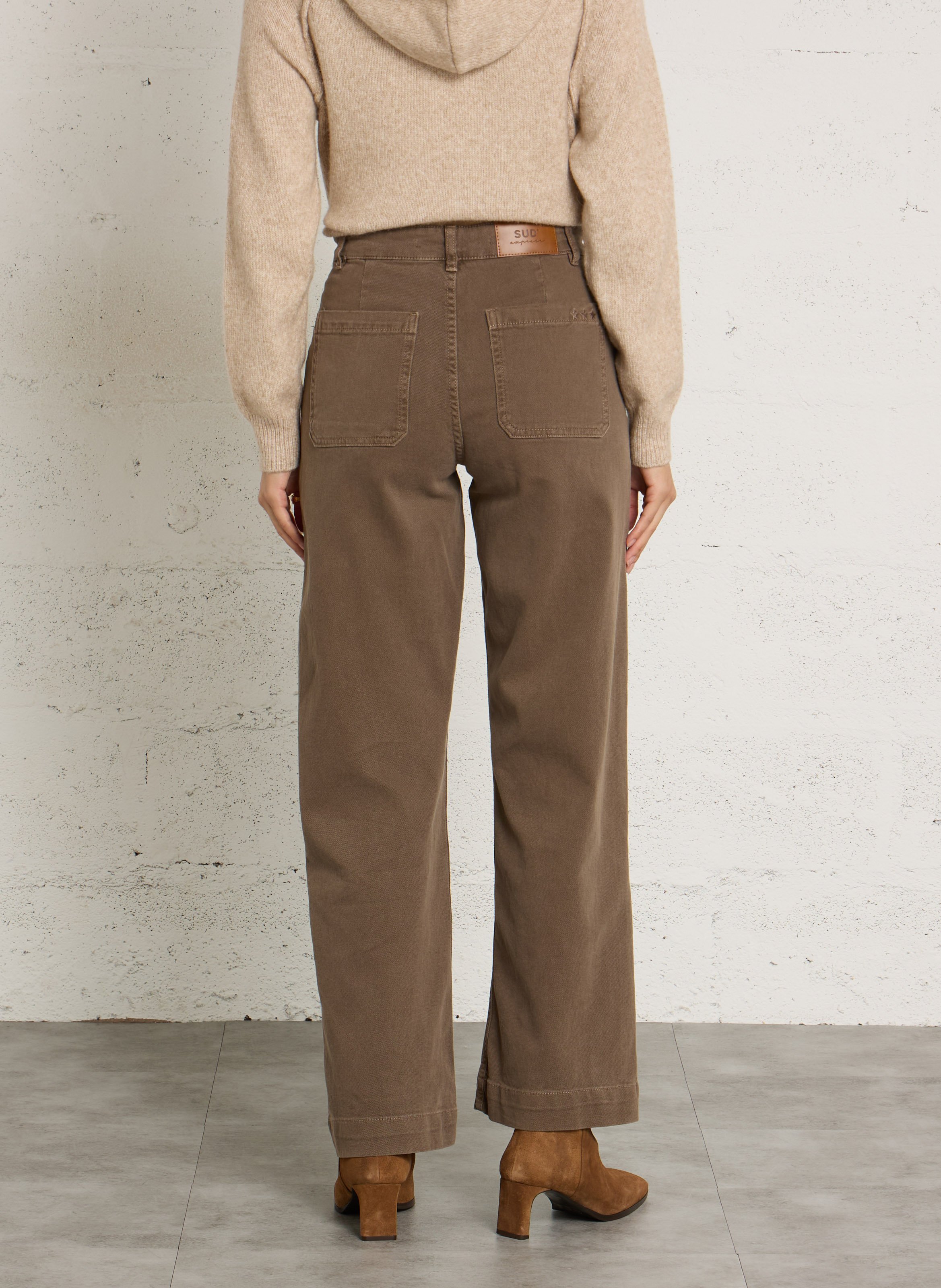 Rechte jeans SUD EXPRESS Bruin