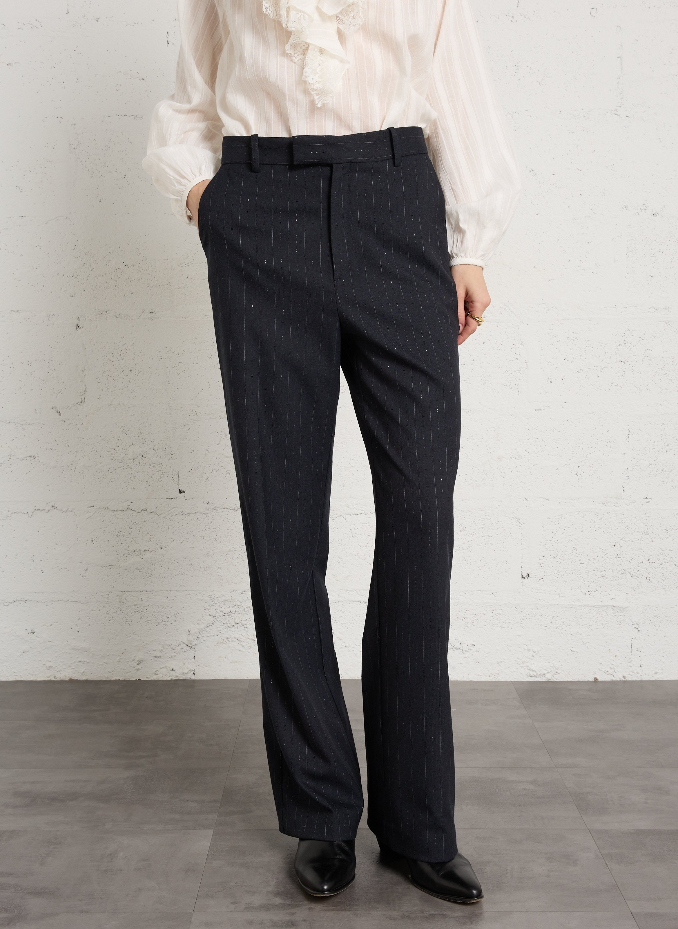 Pantalon carott irrisé  IKKS Bleu