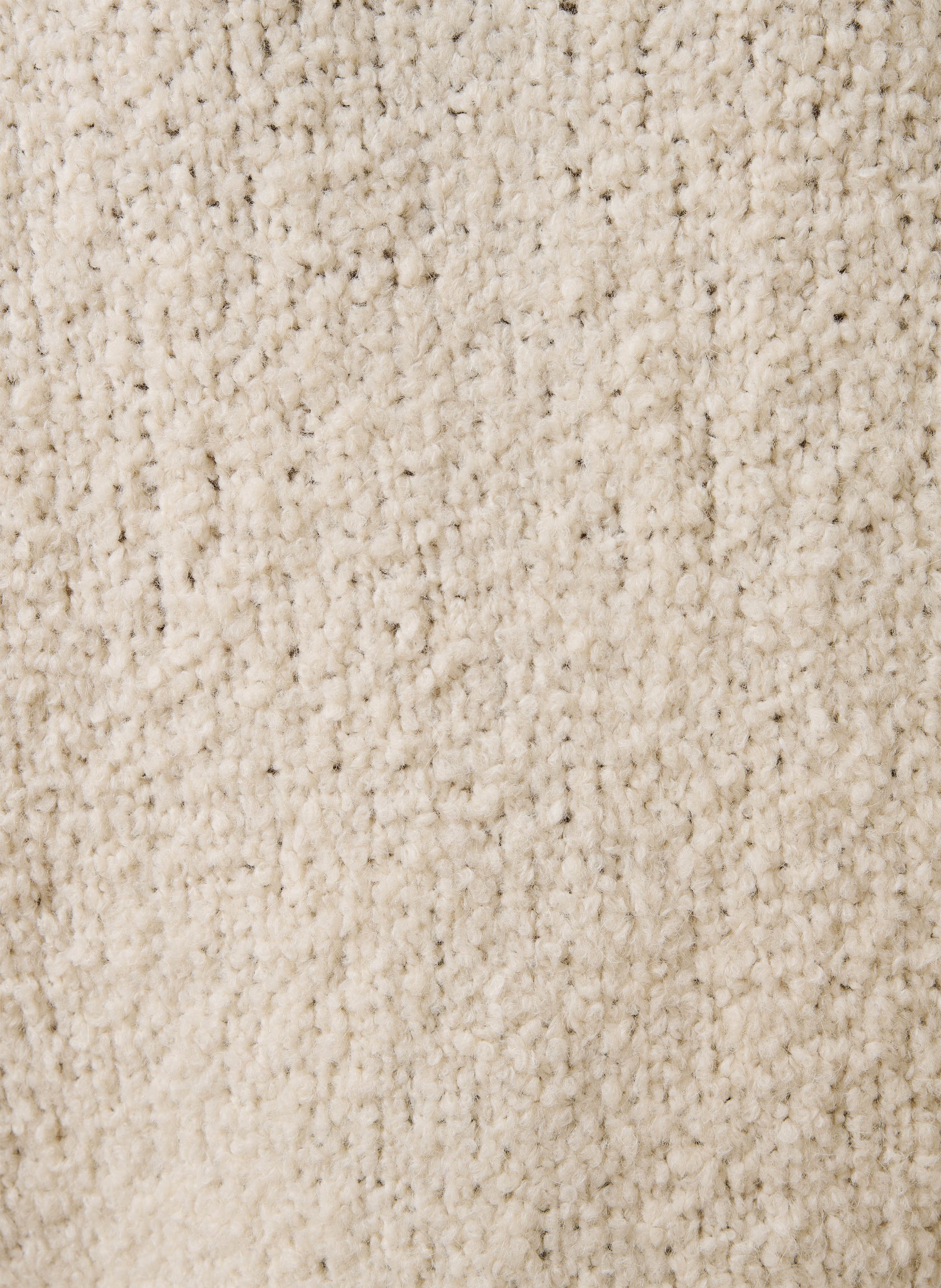 Gilet droit col rond effet fourrure LA FEE MARABOUTEE White