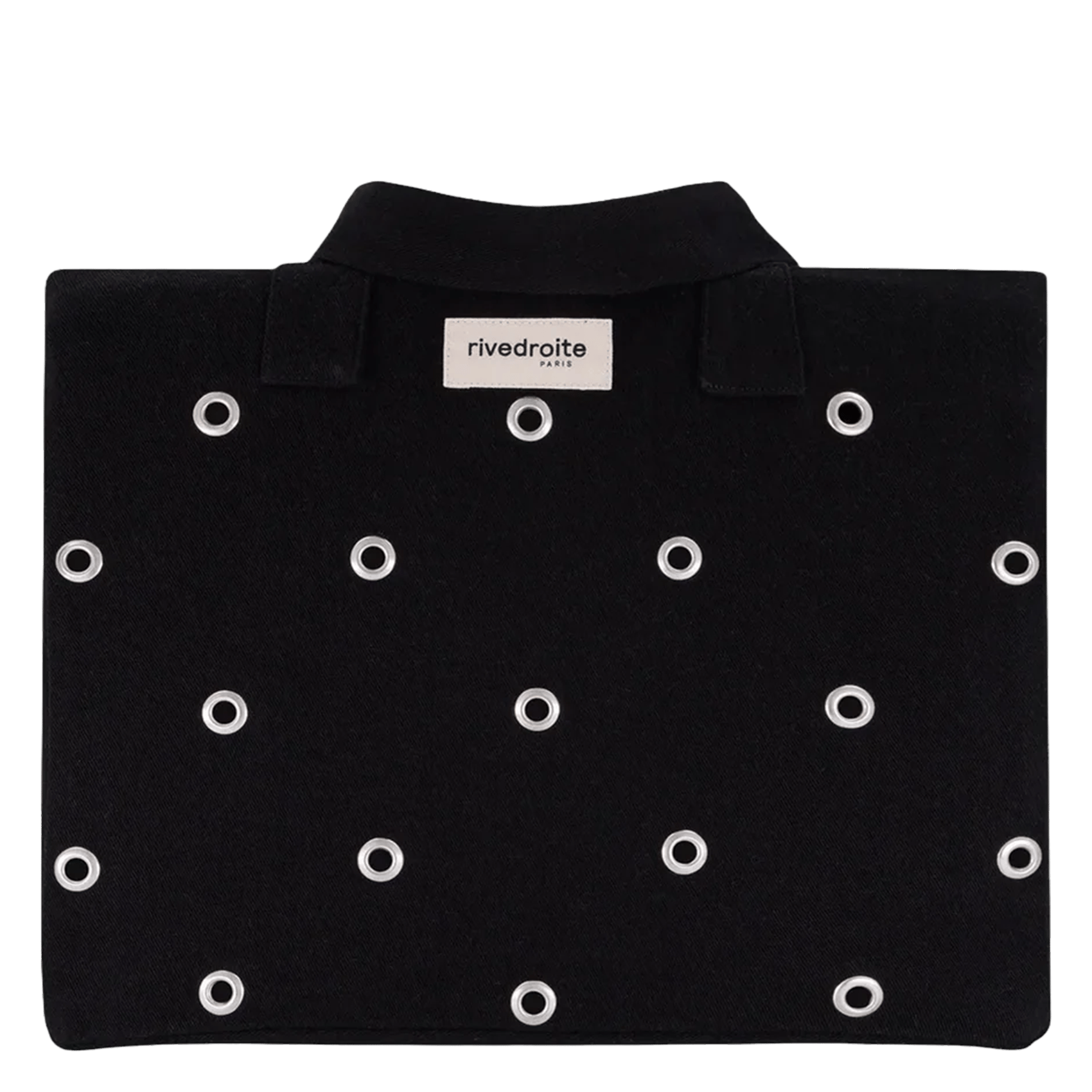 Solid-color travel bag with eyelets RIVEDROITE PARIS Black