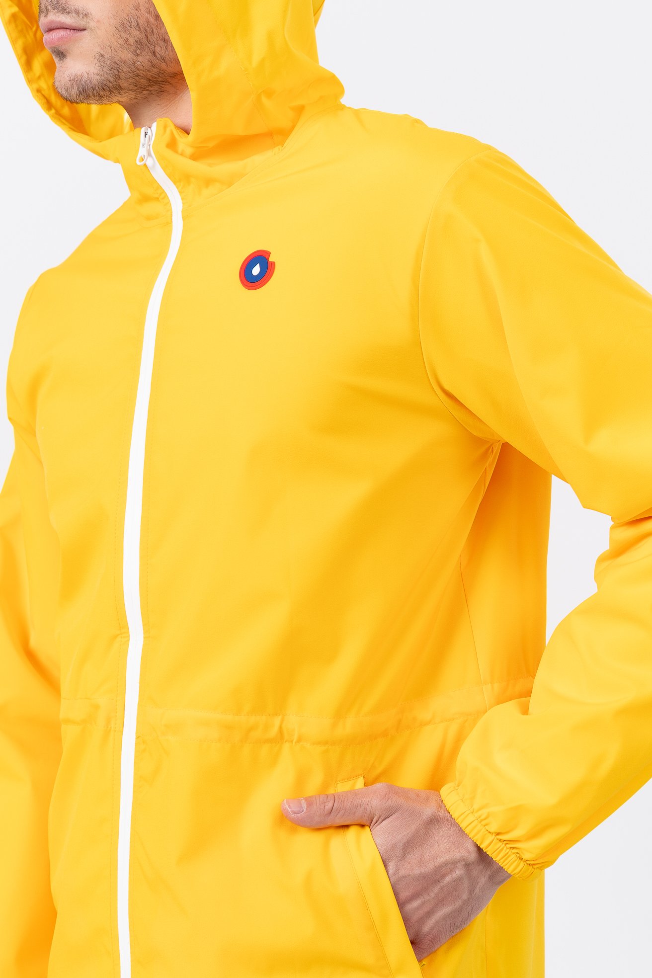 Imperméable long à capuche convertible FLOTTE Jaune
