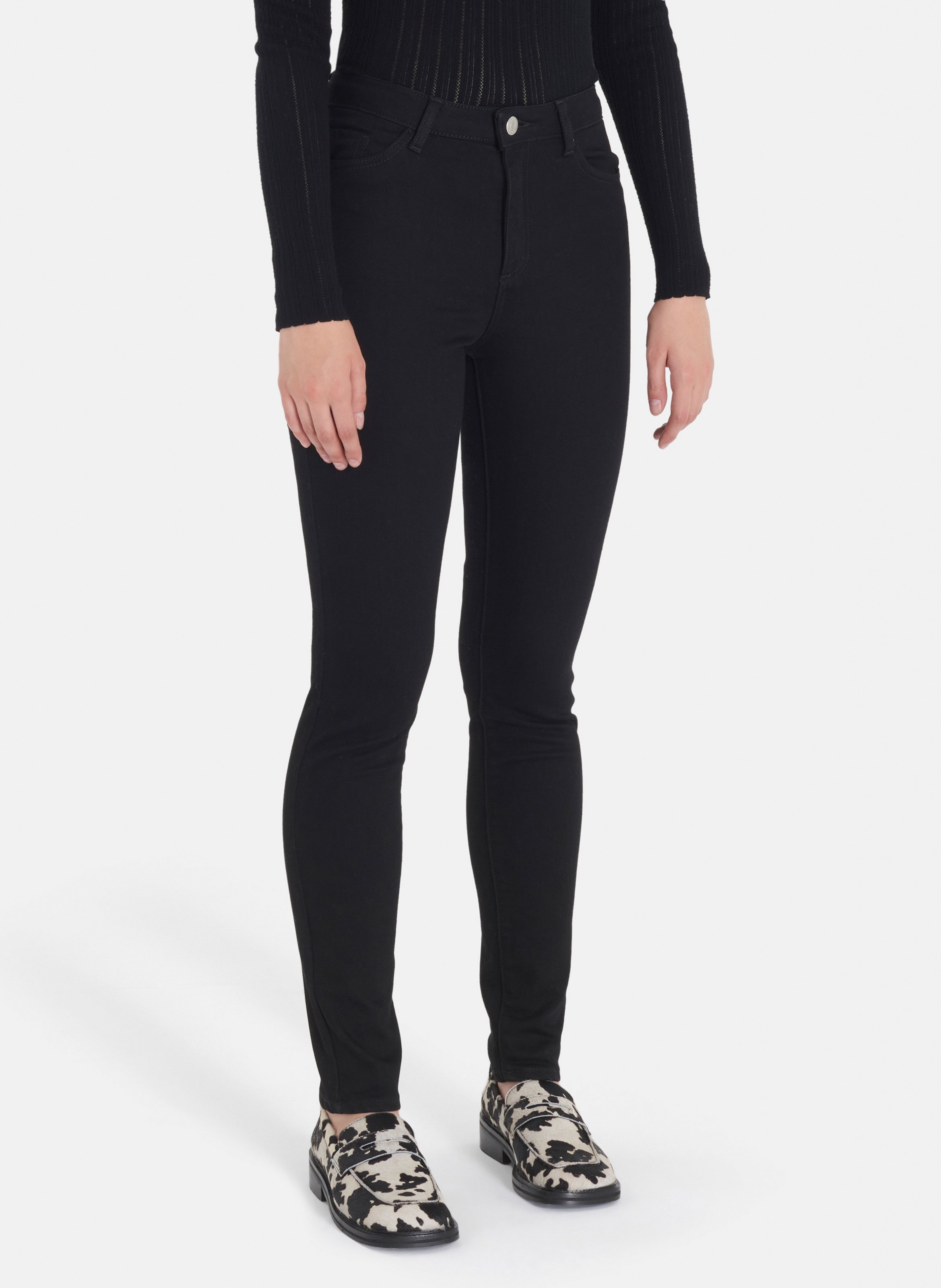 Slim-fit Jeans Van Katoenmix Noir Zapa - Dames | Place des Tendances