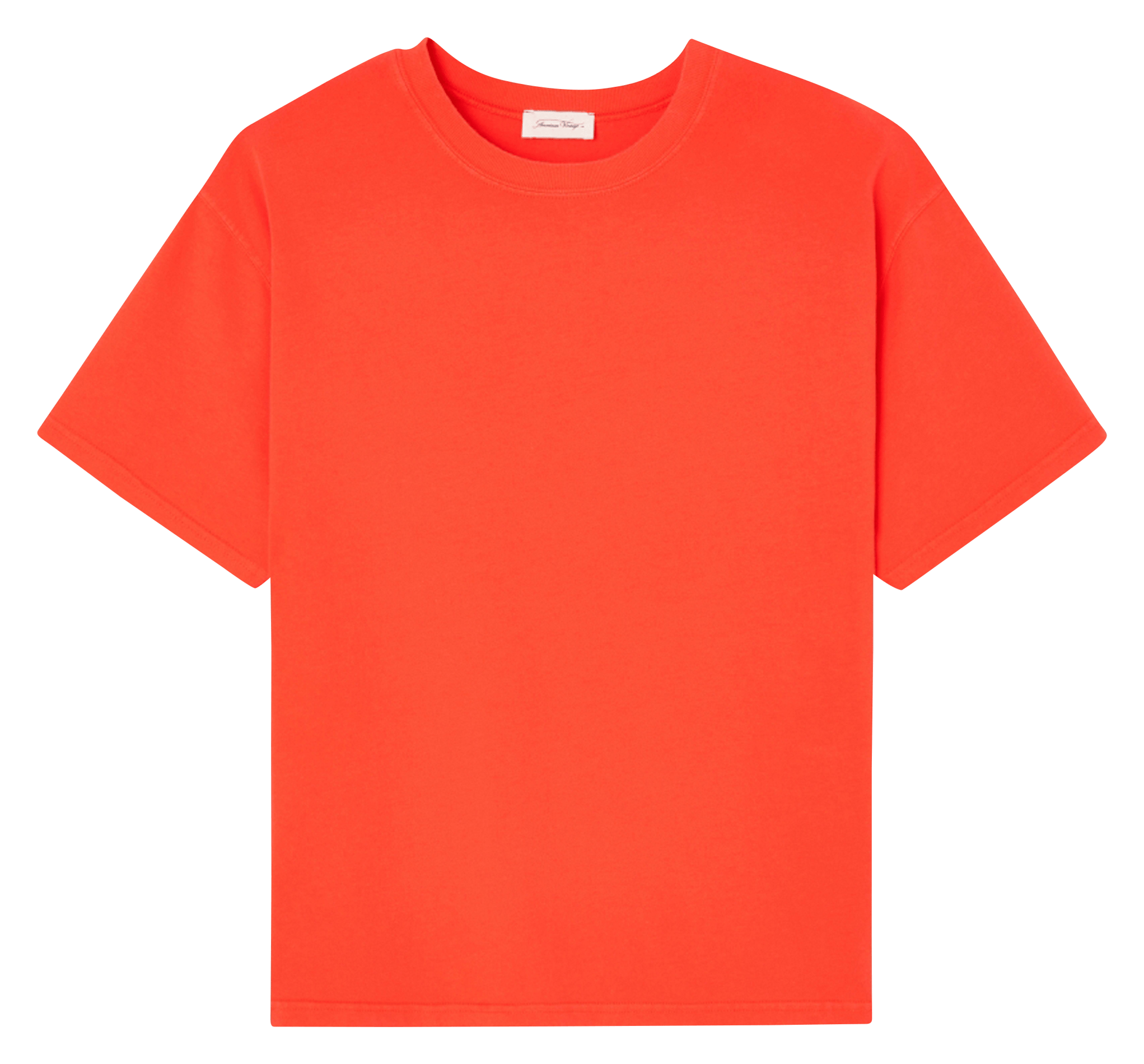 Tee-shirt ample col rond en coton  RougeAMERICAN VINTAGE