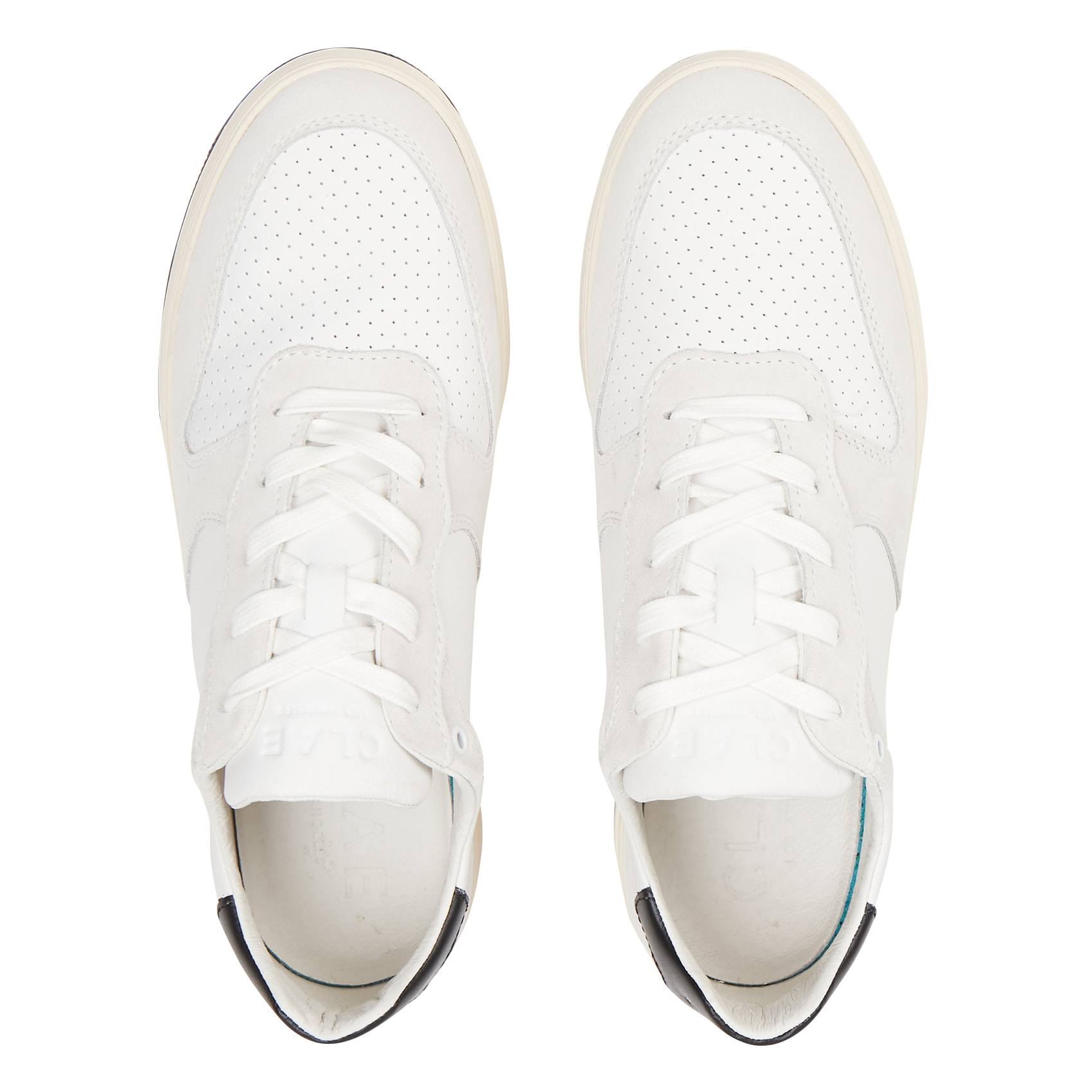 Baskets basses en cuir  CLAE Blanc