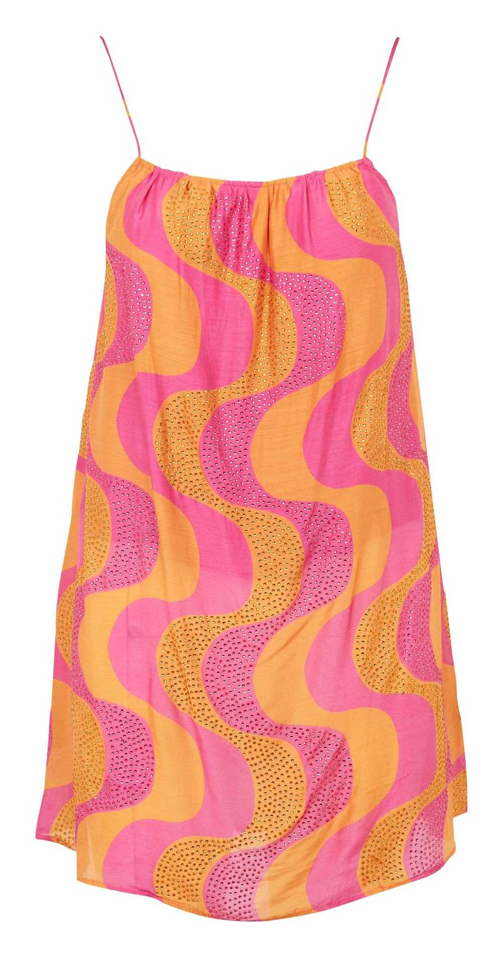 Robe courte ample à imprimé SUNDRESS Orange