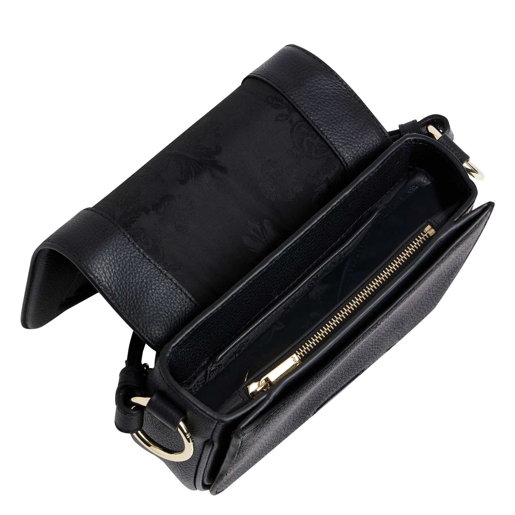 Sac bandoulière en cuir LE TANNEUR Noir