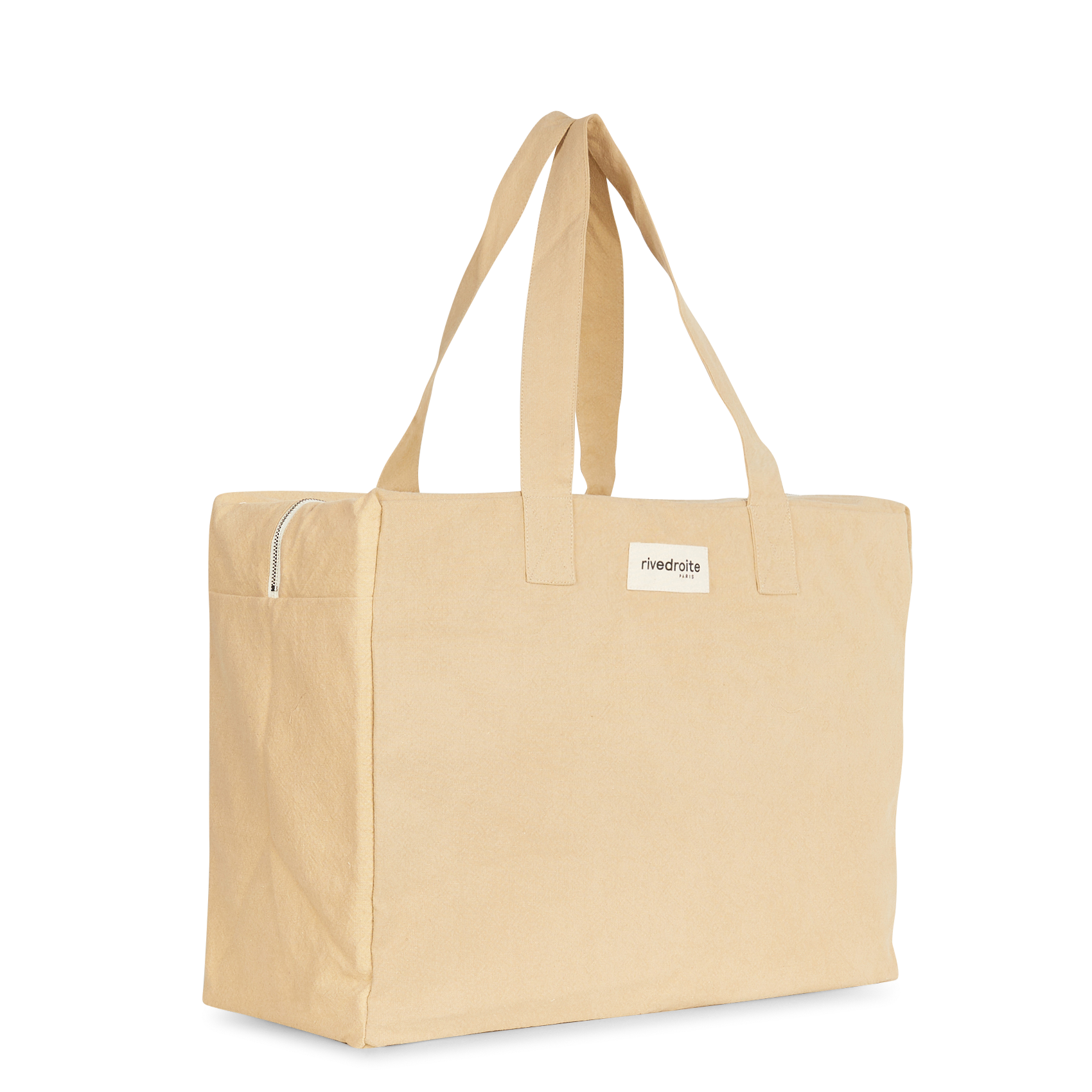 Recycled cotton travel bag RIVEDROITE PARIS Beige