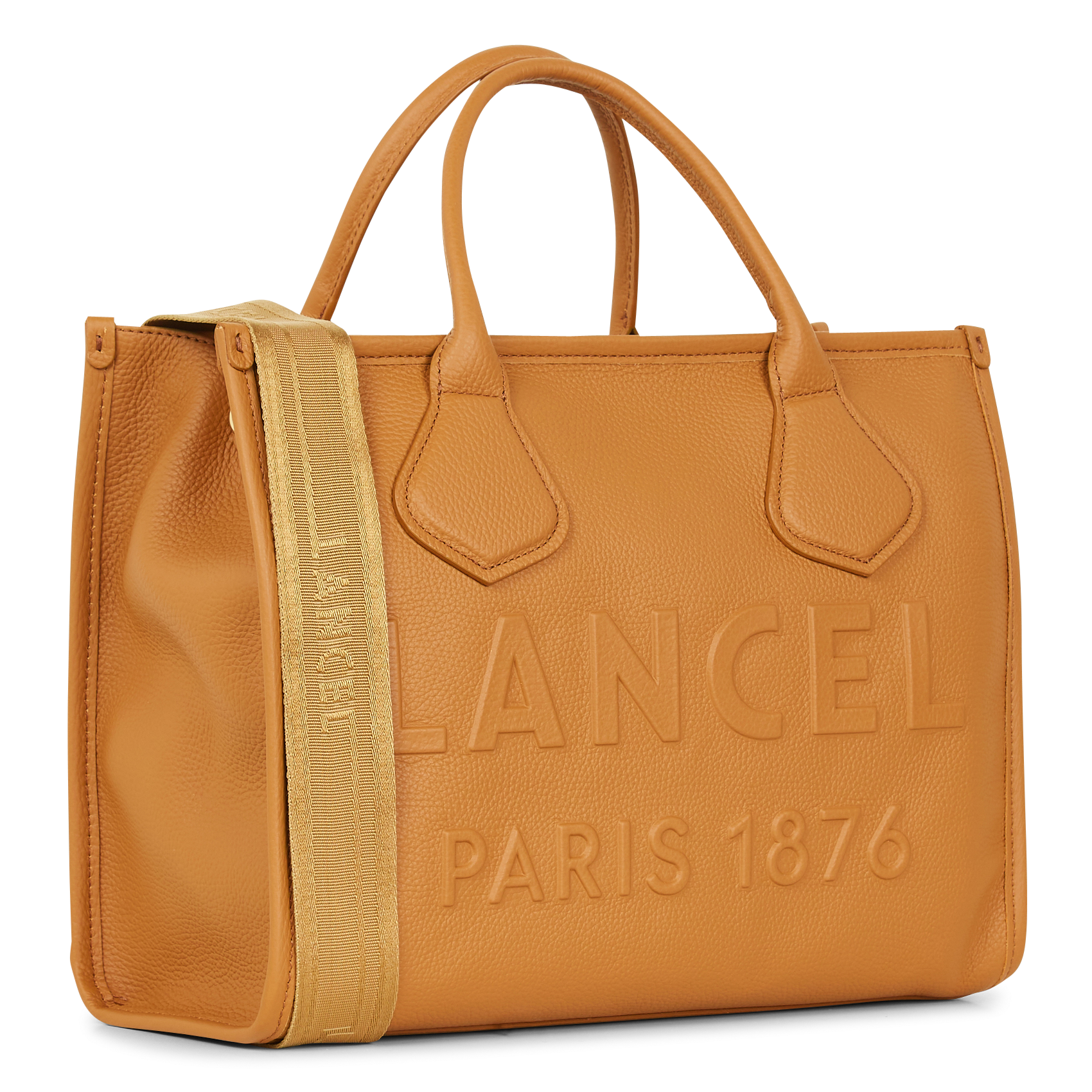Cabas en cuir LANCEL Beige