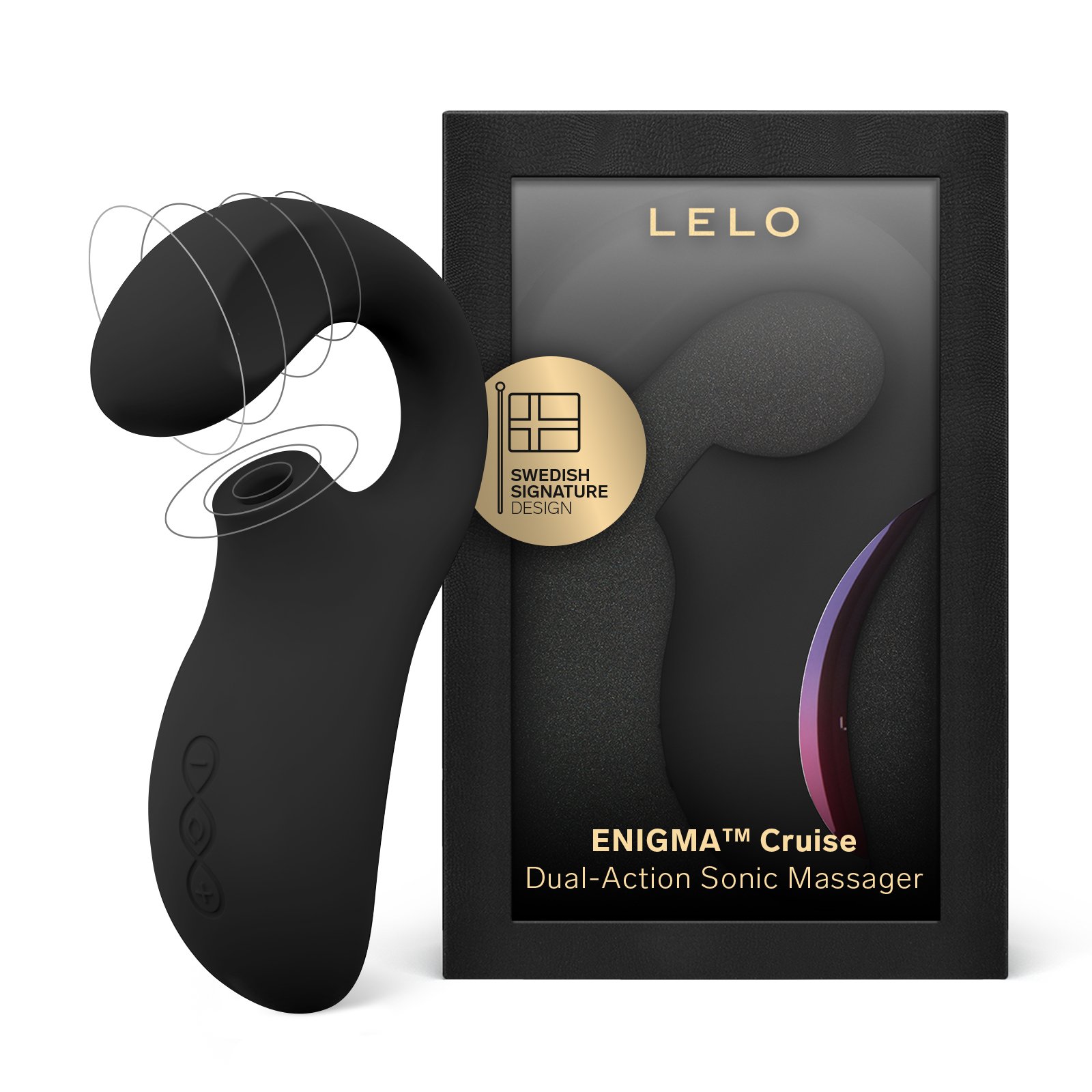 Sonic clitoral stimulator and G-spot vibrator LELO Noir