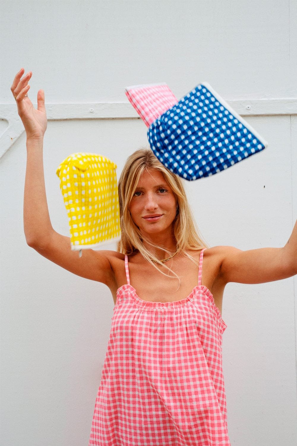 Nuisette coton vichy GERMAINE DES PRES Multicolore