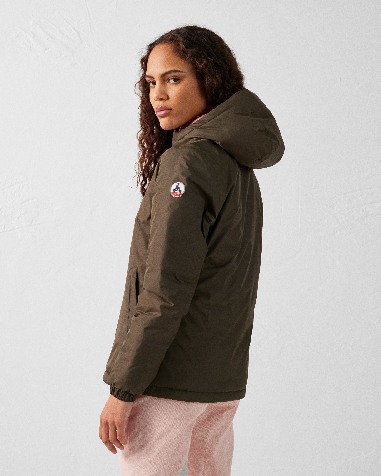 Reversible ultralight hooded down jacket Bangkok 2.0 JOTT Green