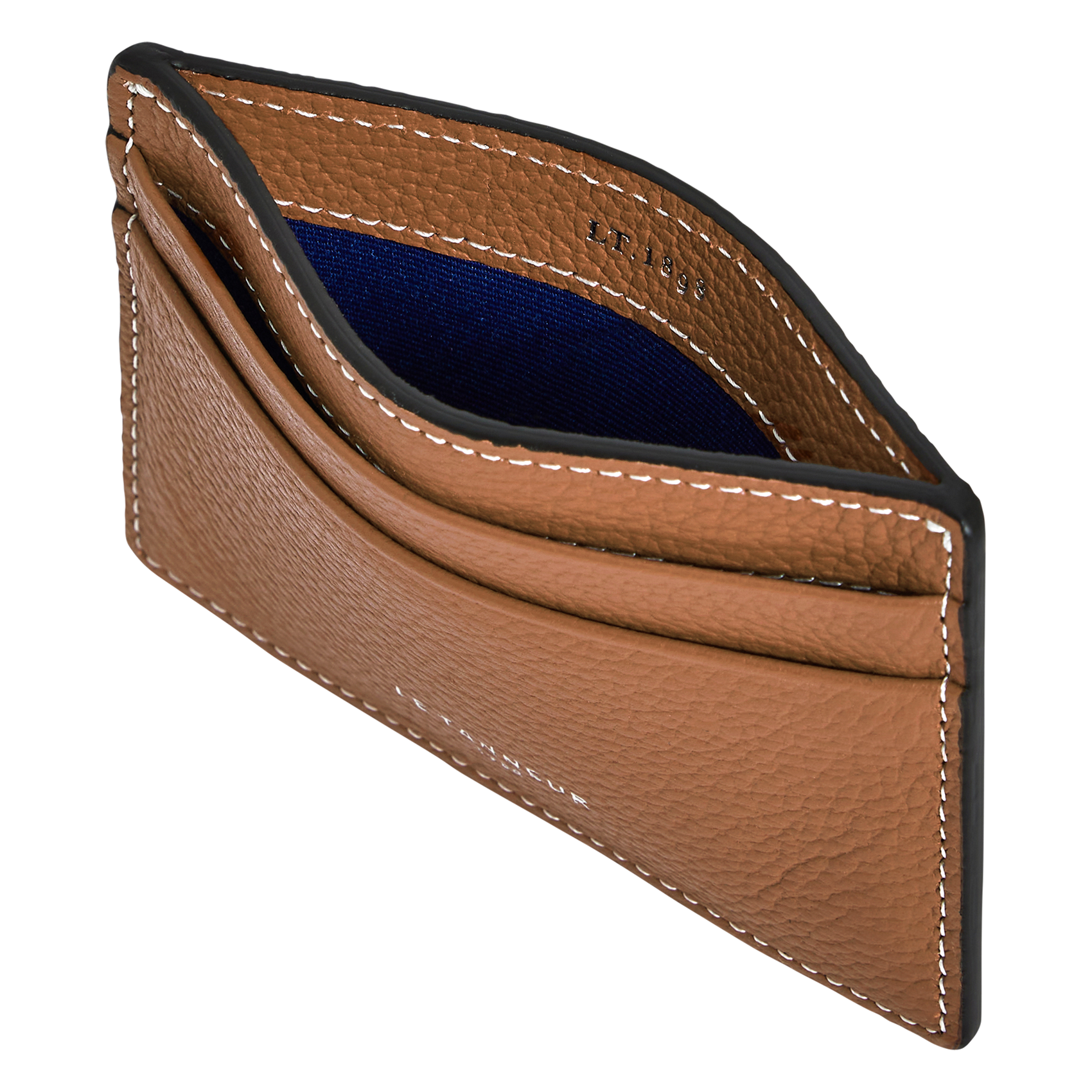 - 100% leer, - 6 kaarthoudersplitten, - 1 centrale zak, - Afmetingen: L10 x H7 cm. LE TANNEUR Bruin