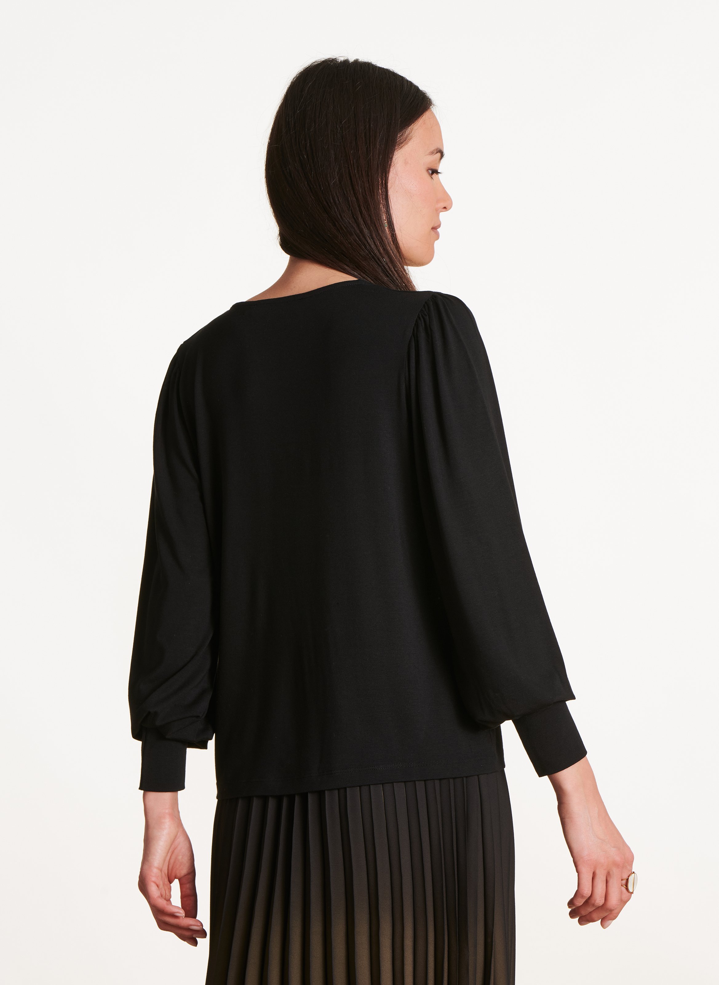 Bead-embroidered dress LA FEE MARABOUTEE Black