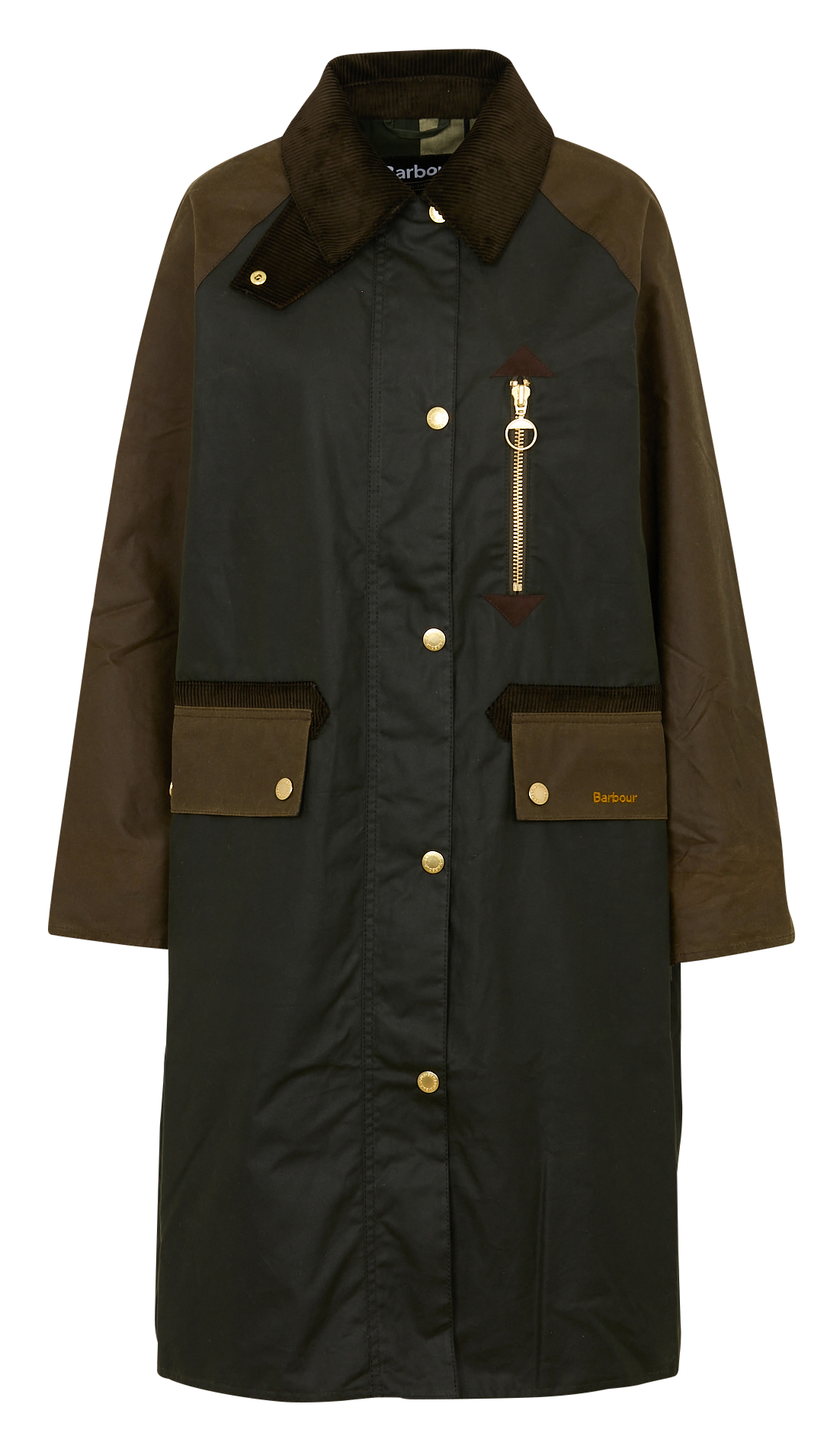 Veste droite en coton BARBOUR Kaki