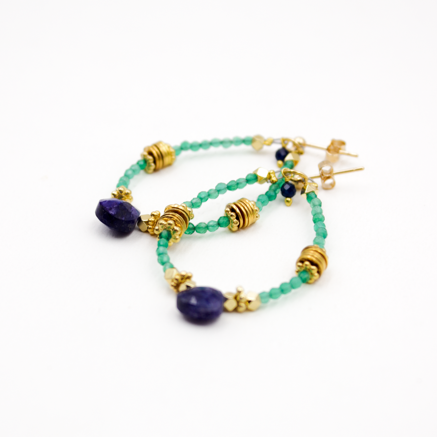 Pearl and drop earrings - Coralie L'ATELIER DES DAMES Golden