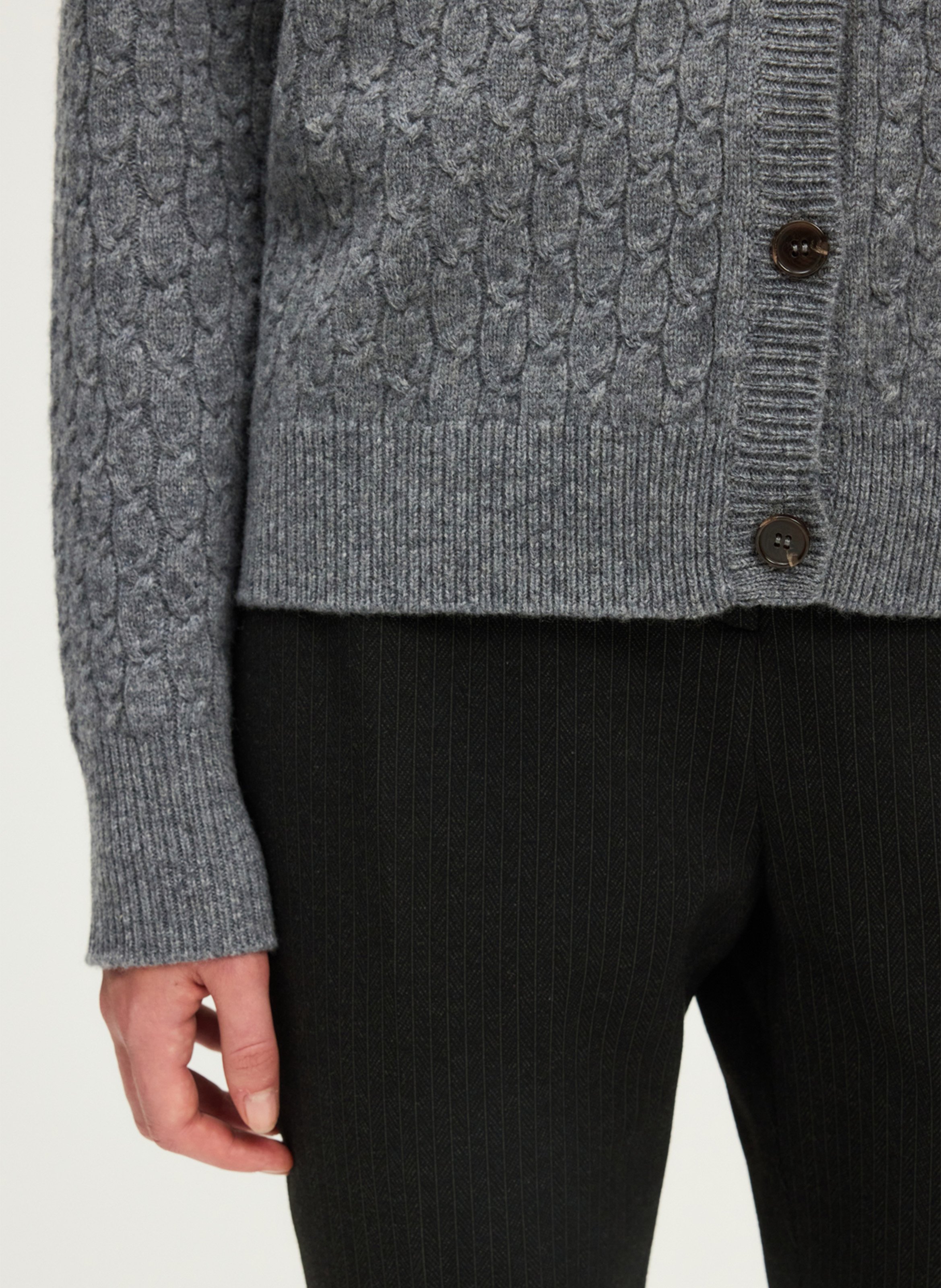 Vest van wol PABLO Grijs