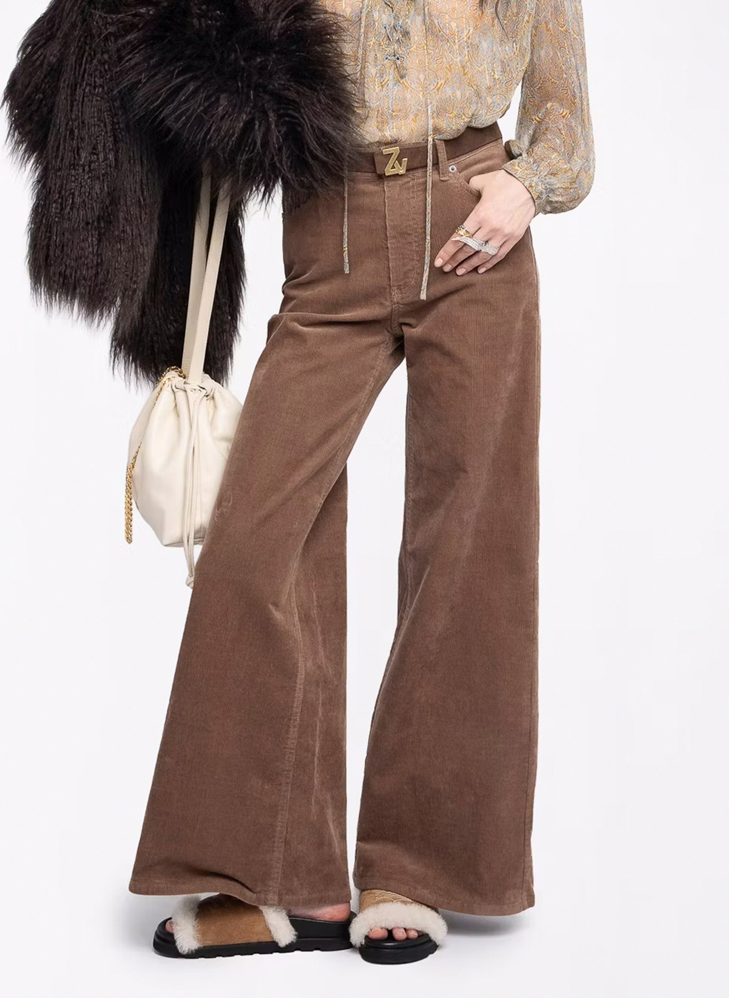 Pantaloni chino in misto cotone ZADIG&VOLTAIRE Marrone