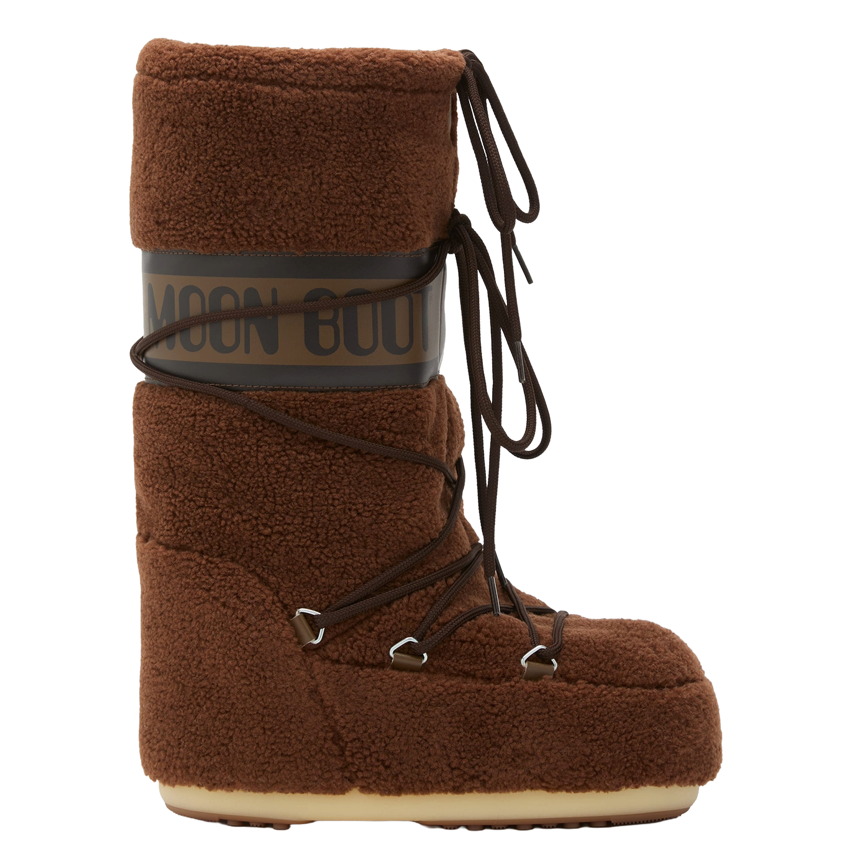 Fur textured boots Brown Moon boot - Women 80D1403080