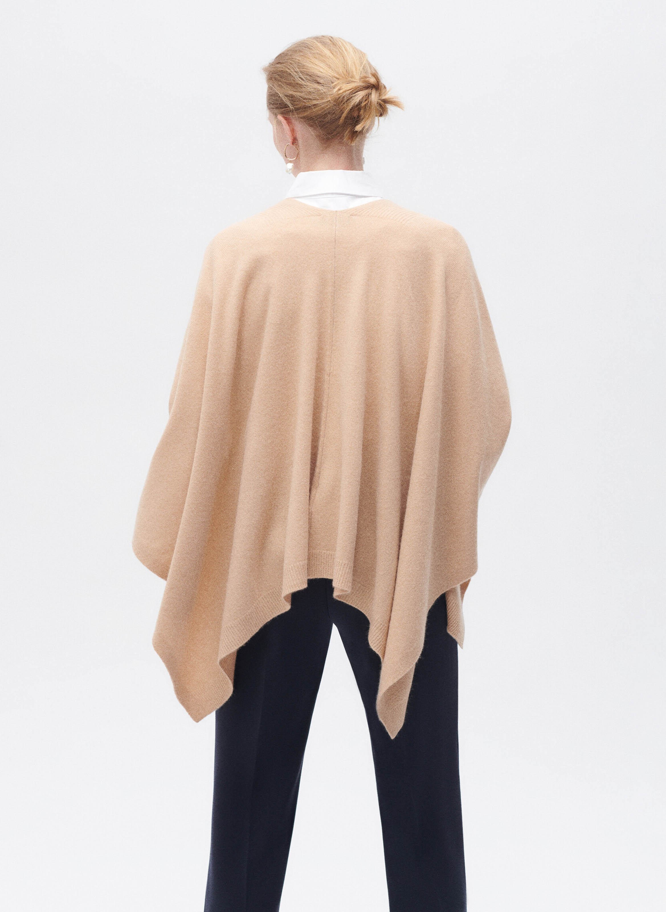 Cape van kasjmier CAROLL Bruin