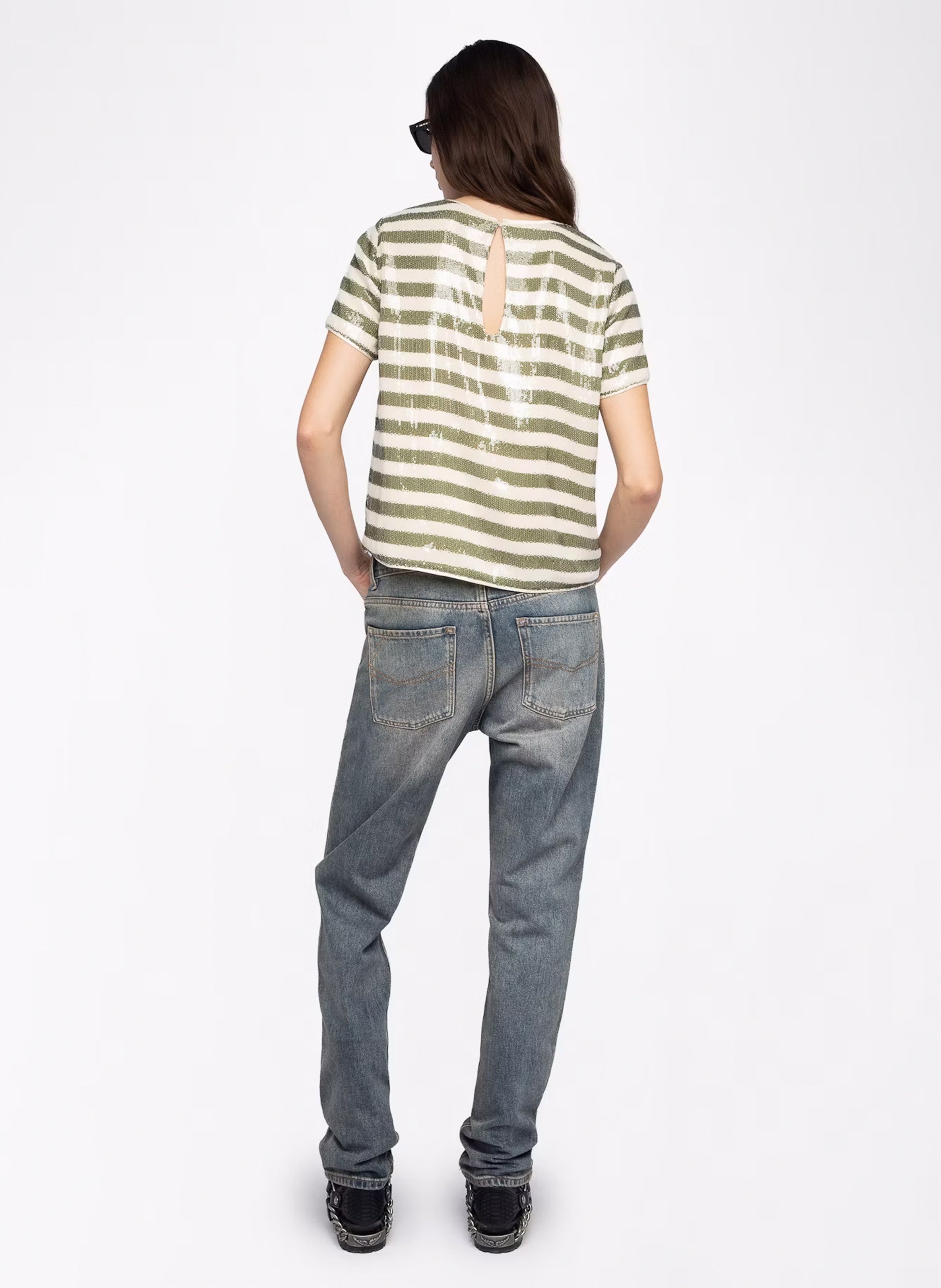 Gret top with sequins ZADIG&VOLTAIRE Green