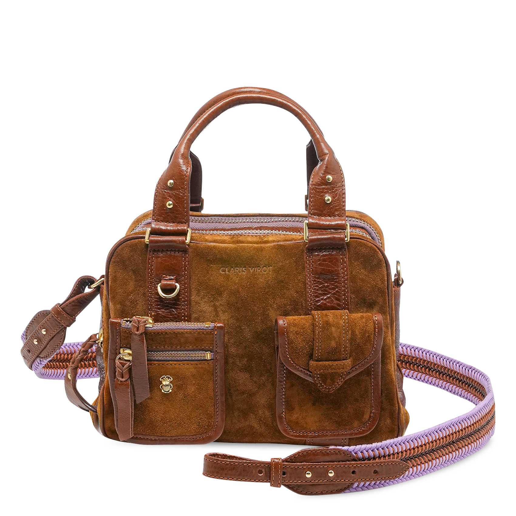 Brieftasche aus Leder CLARIS VIROT Braun