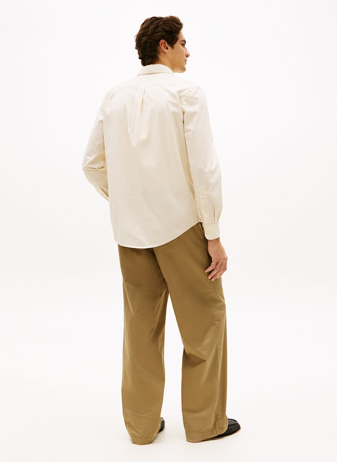 Katoenen blouse met klassieke kraag TOMMY HILFIGER Beige