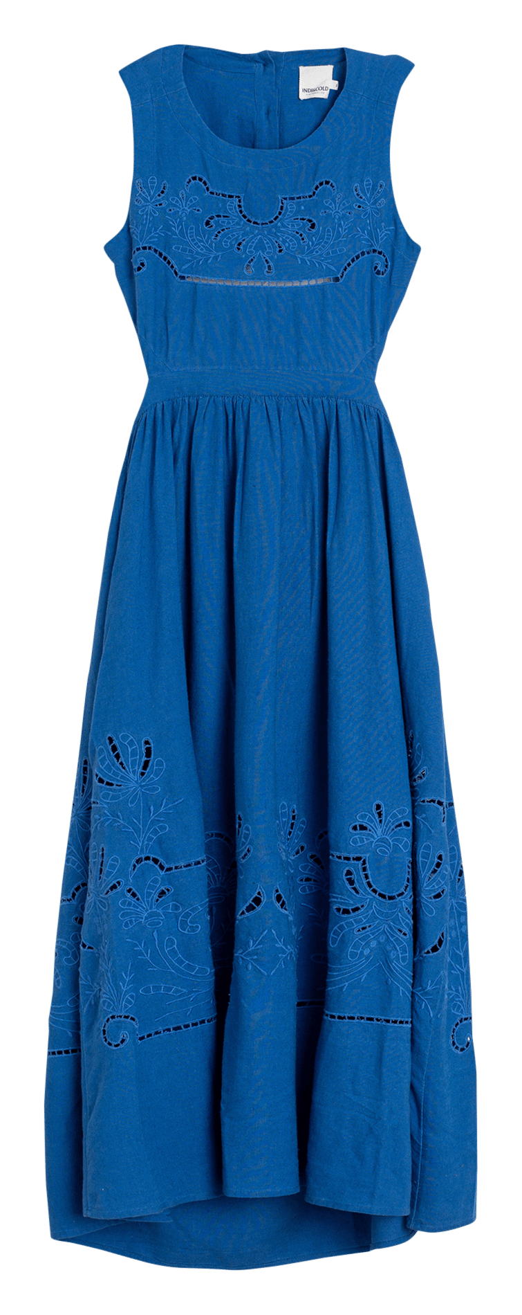 Midikleid mit Rundhalsausschnitt INDI & COLD Blau