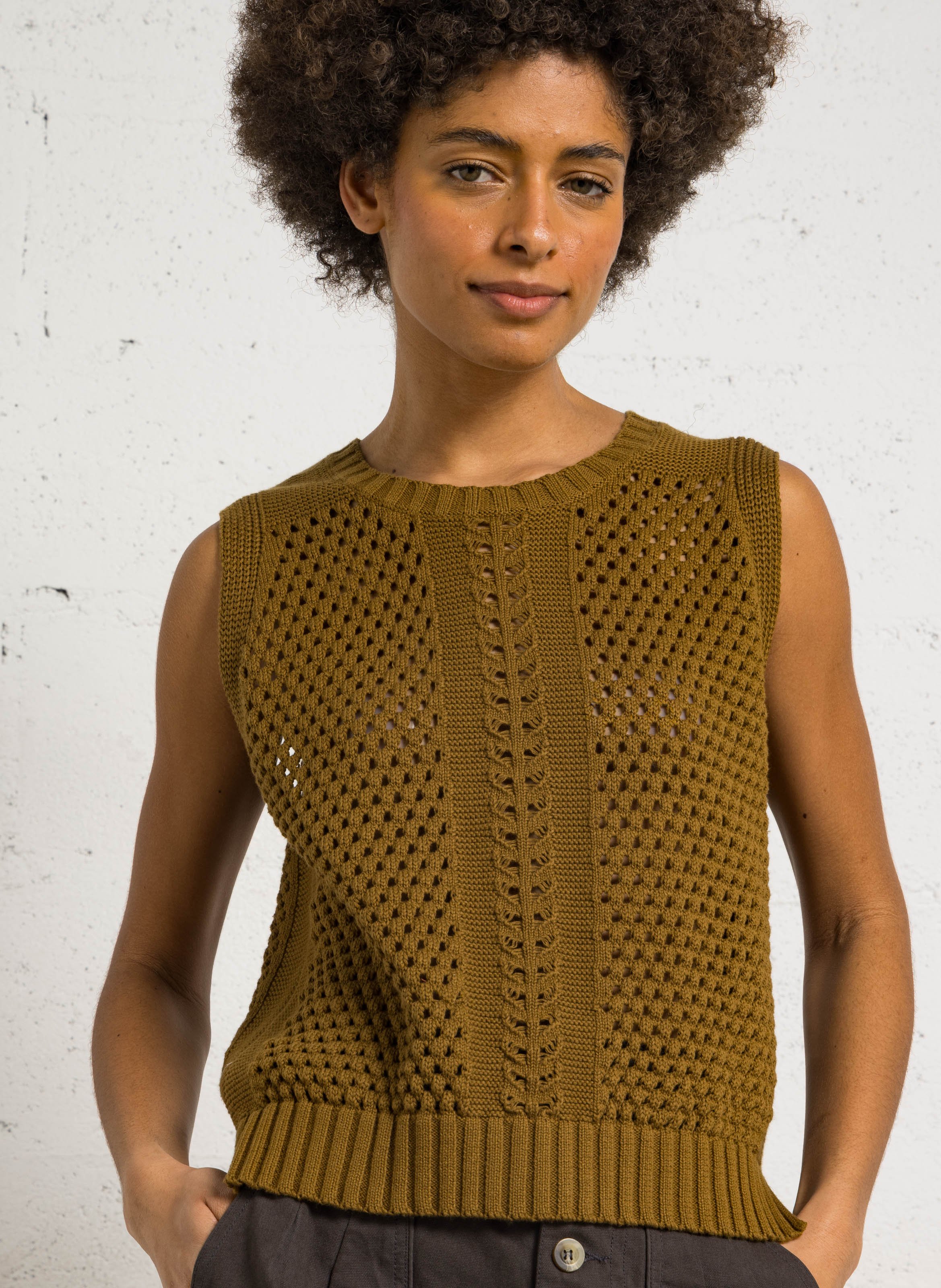 Cotton knit sweater LEON & HARPER