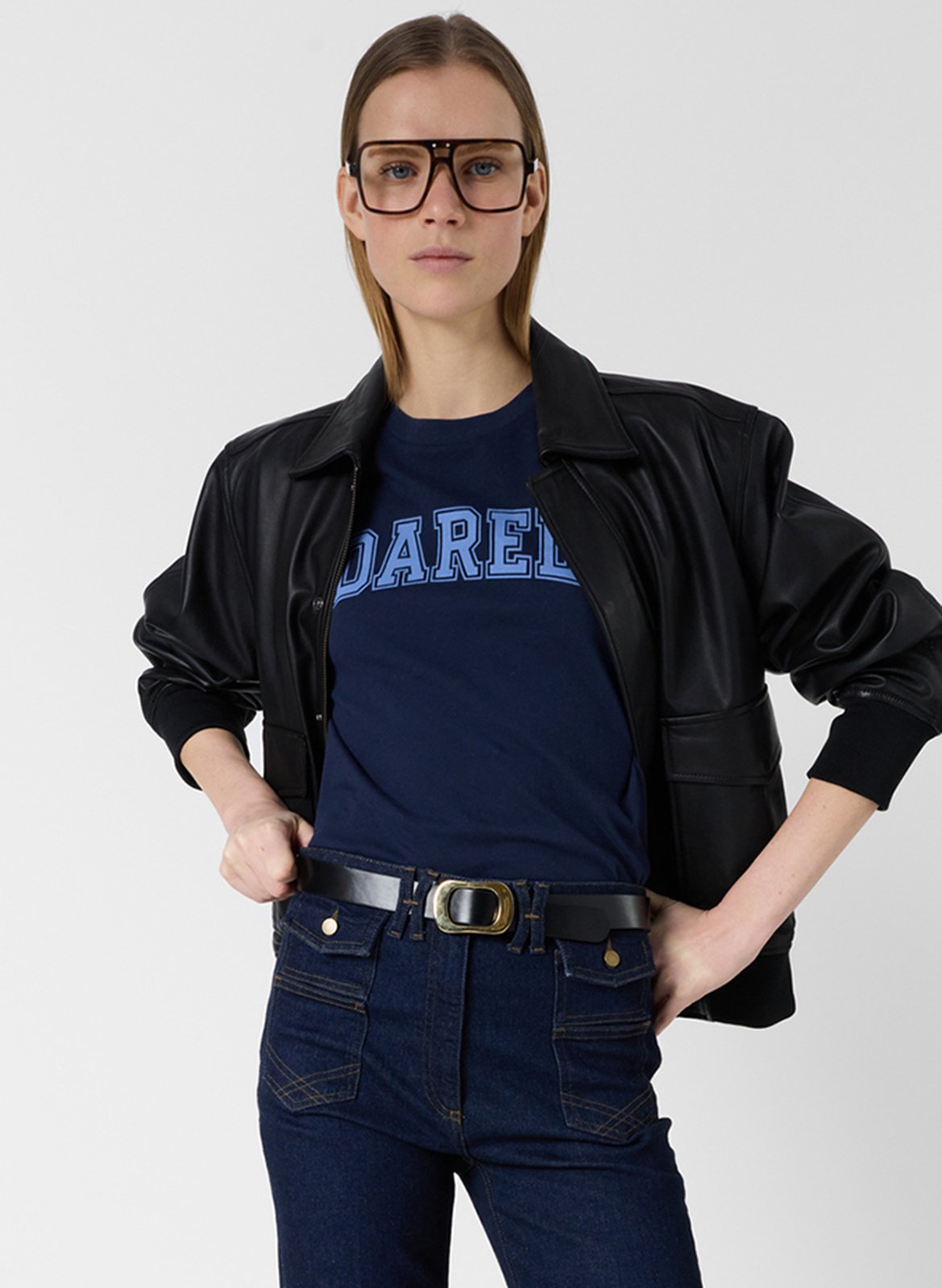 Gerade geschnittenes Rundhals-T-Shirt aus Baumwolle GERARD DAREL